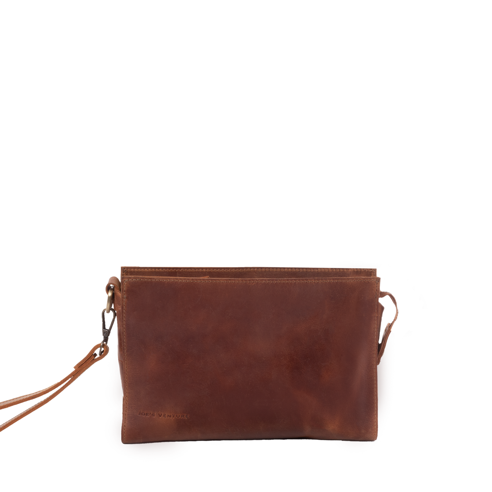 The "Cécilia" handcrafted leather clutch