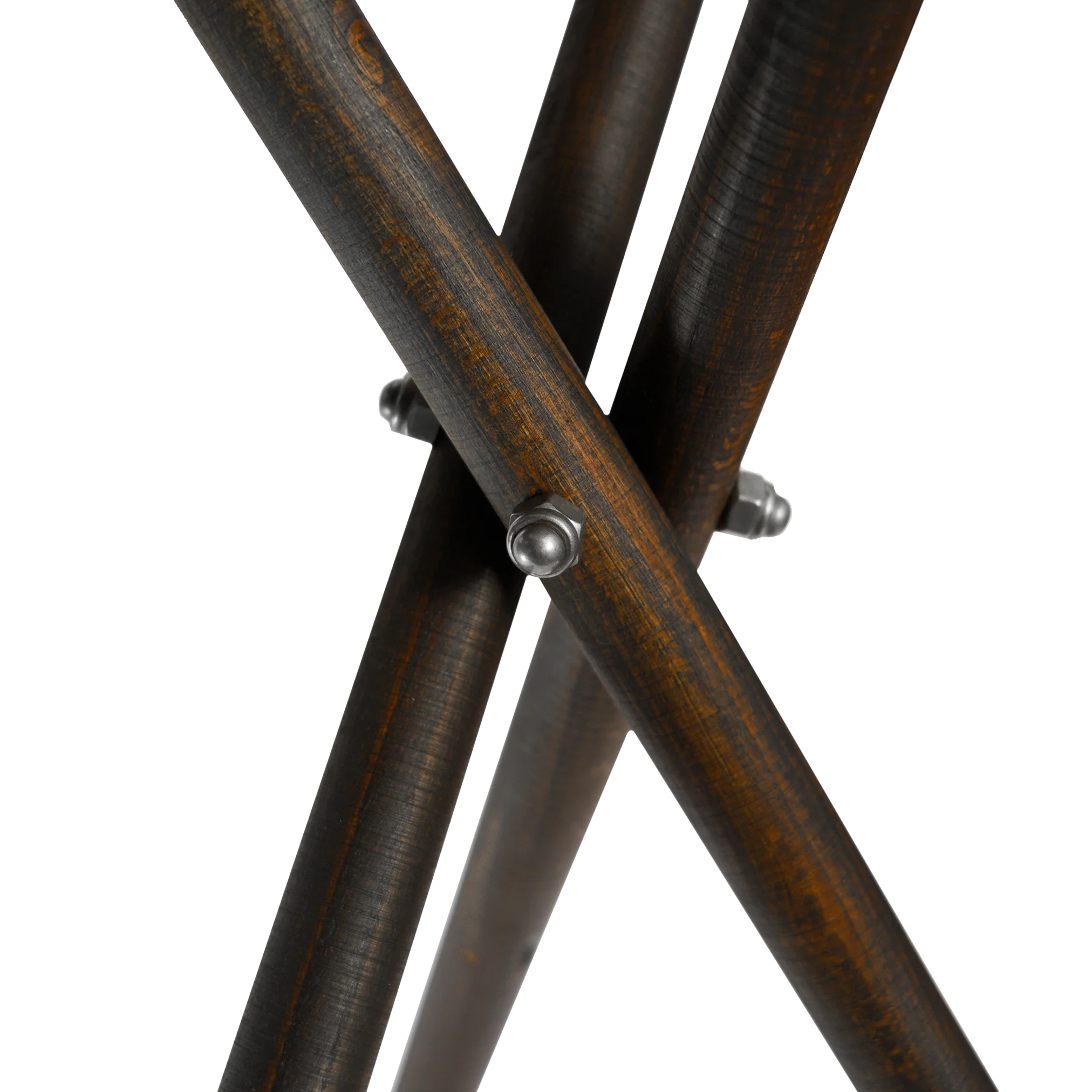 Handmade Leather and Wood Walk Stool for Adventure and Picnic