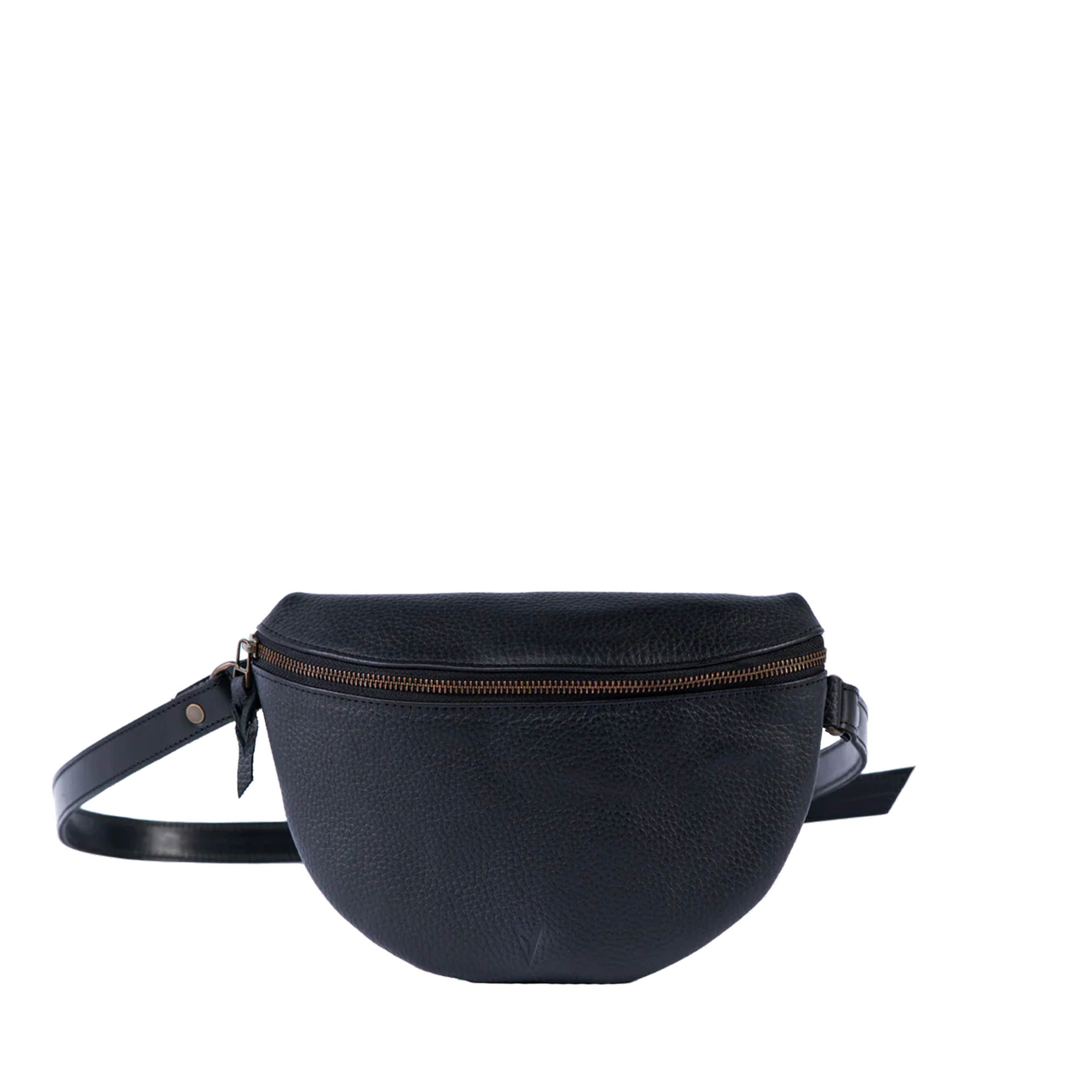 Full Grain Pebbled Leather Waist Bag