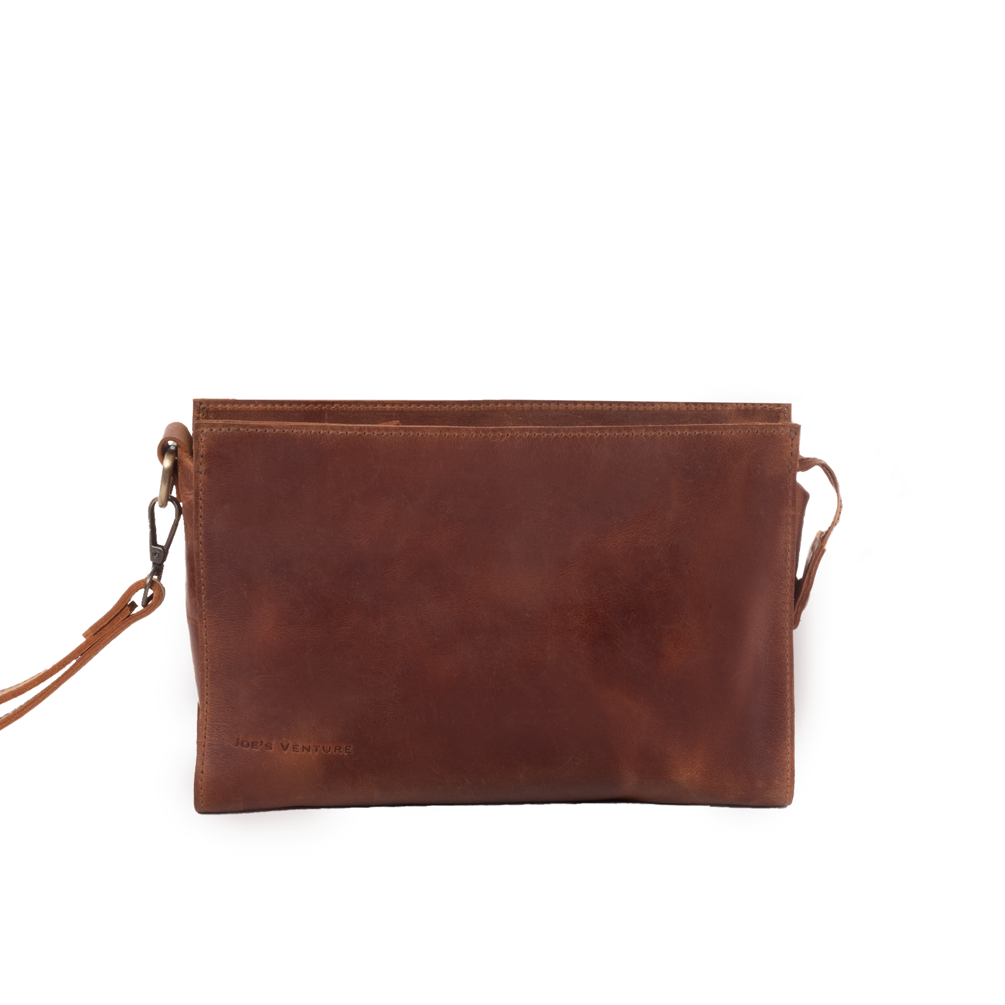 The "Cécilia" handcrafted leather clutch