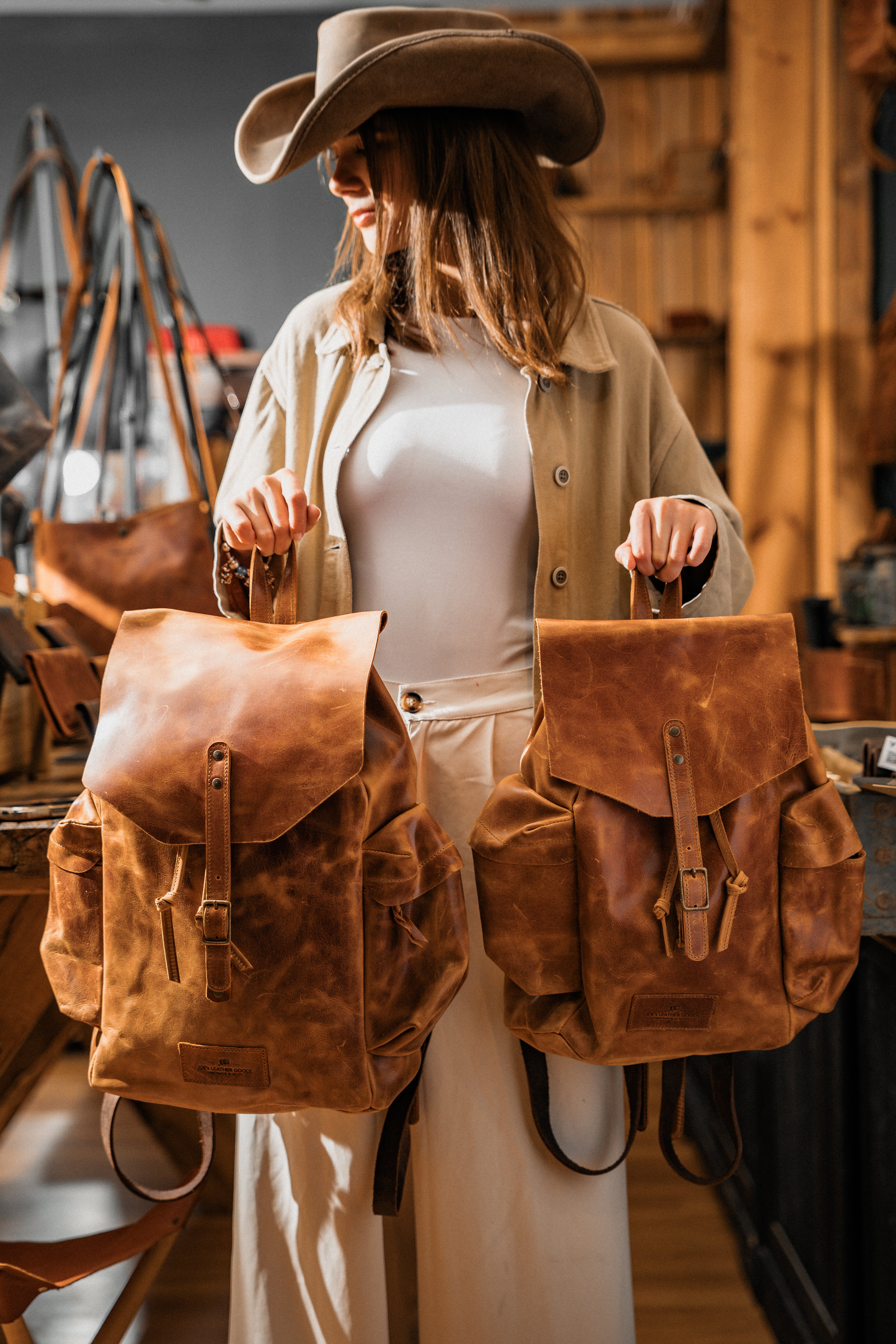 "The Pyrenees" Handcrafted Leather Adventure Laptop Backpack
