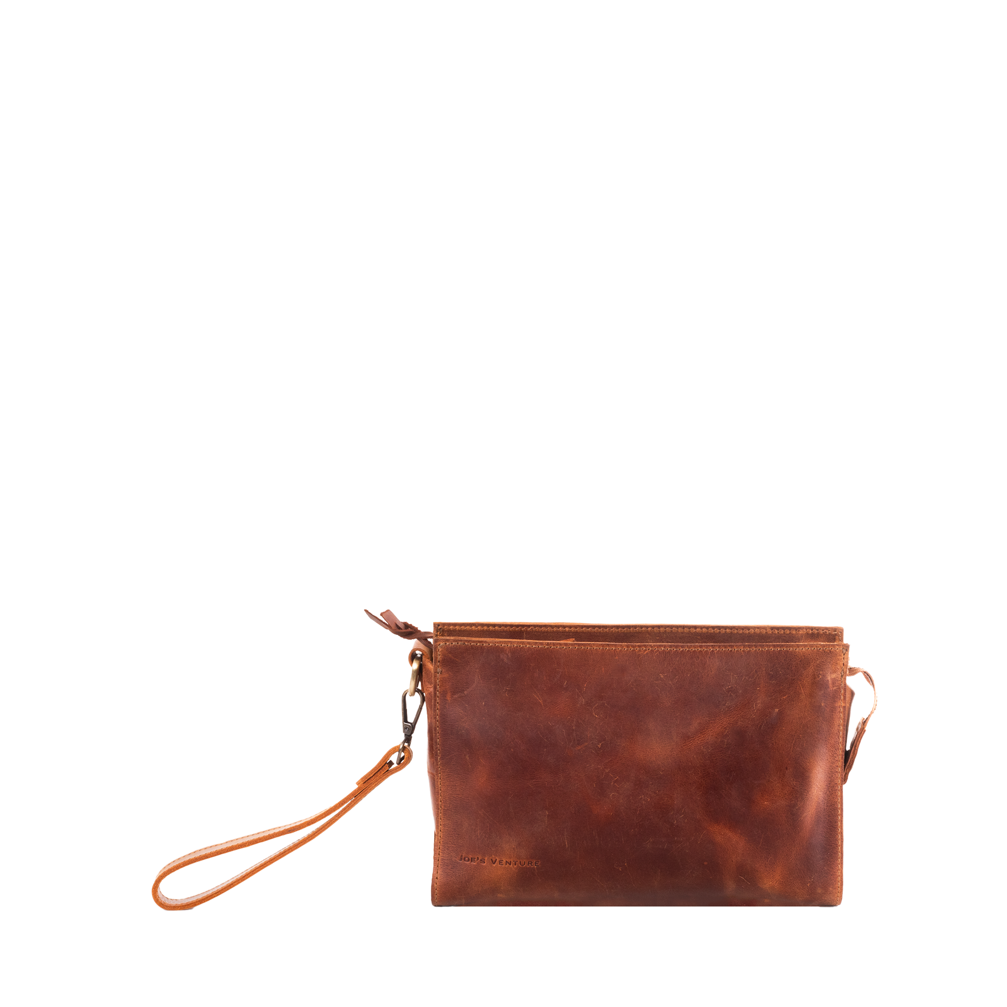 The "Cécilia" handcrafted leather clutch
