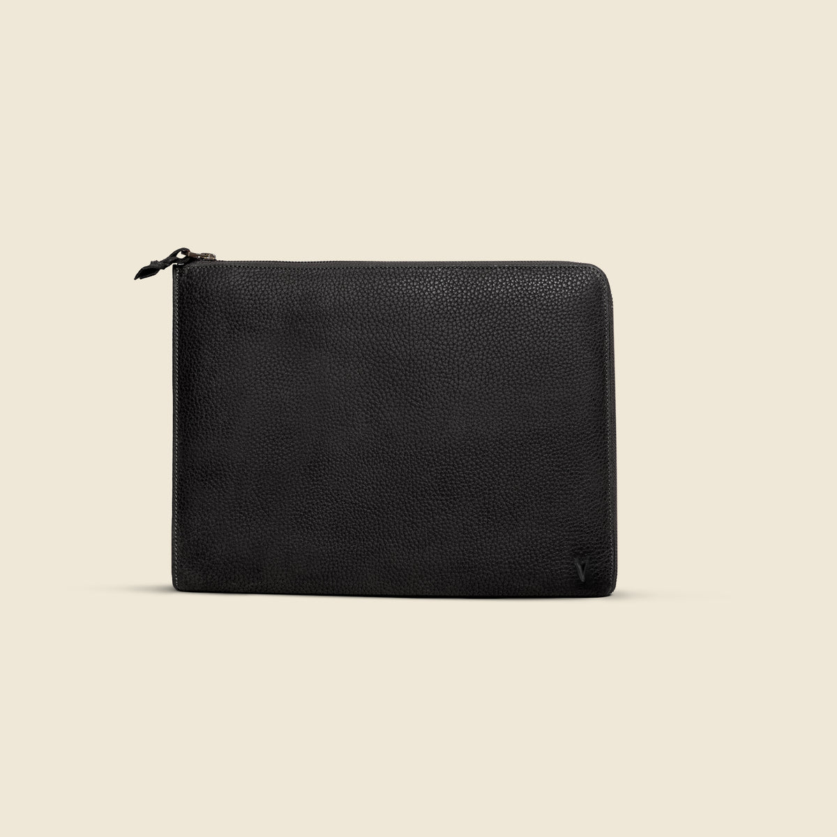 Apex Pebbled Leather Zipped Laptop Sleeve