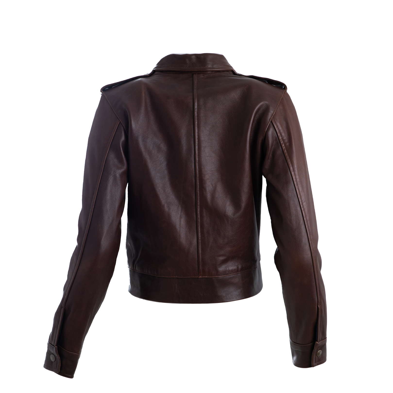 Cropped Cafe Racer Oil-Tanned Baby Buffalo