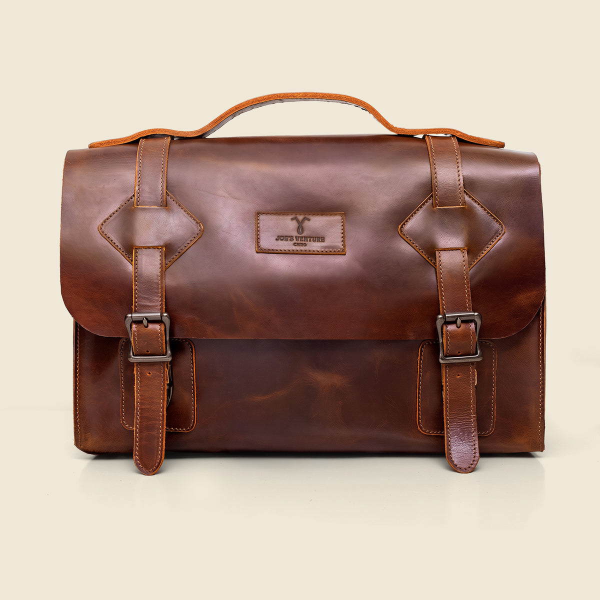 The "Vancouver" Handcrafted Leather Vintage Laptop Messenger Bag