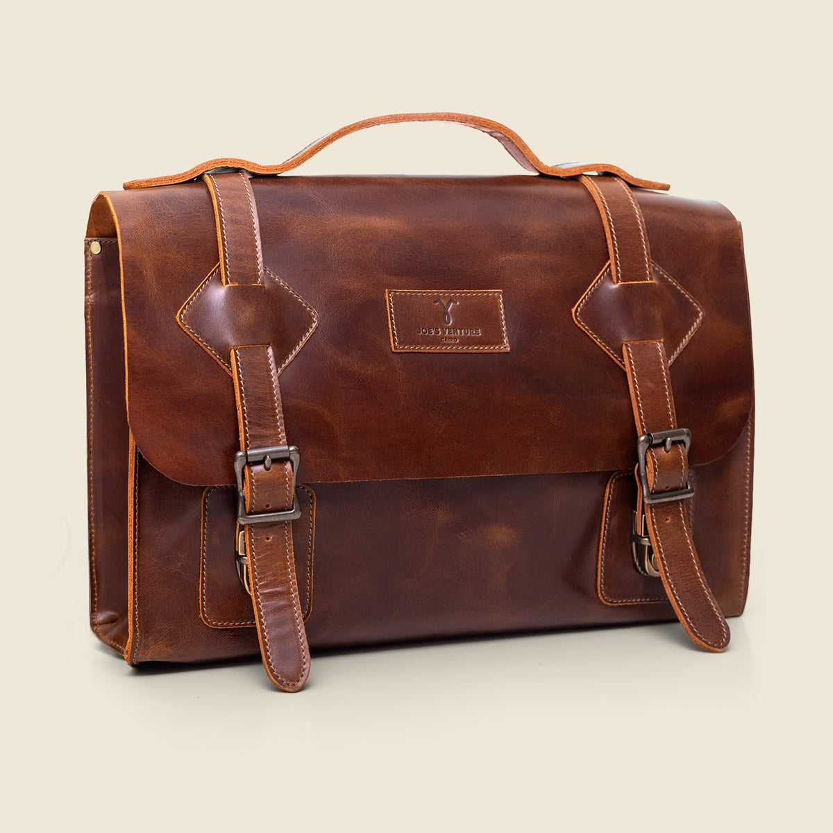 The "Vancouver" Handcrafted Leather Vintage Laptop Messenger Bag