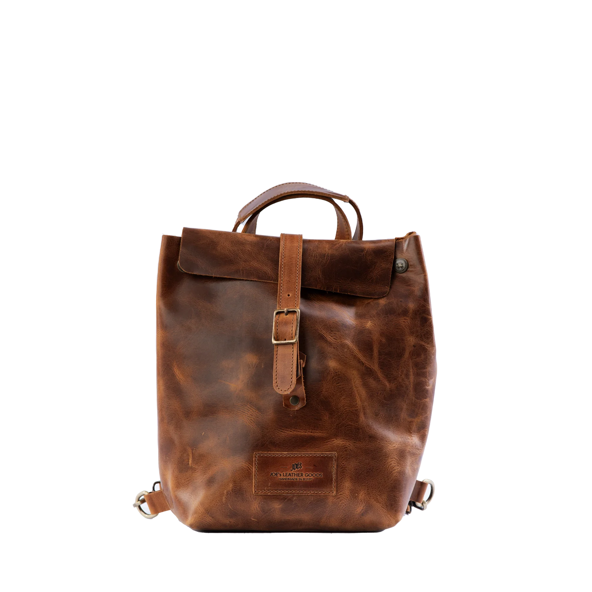 The "Paros" Convertible Handcrafted Leather Adventure Backpack