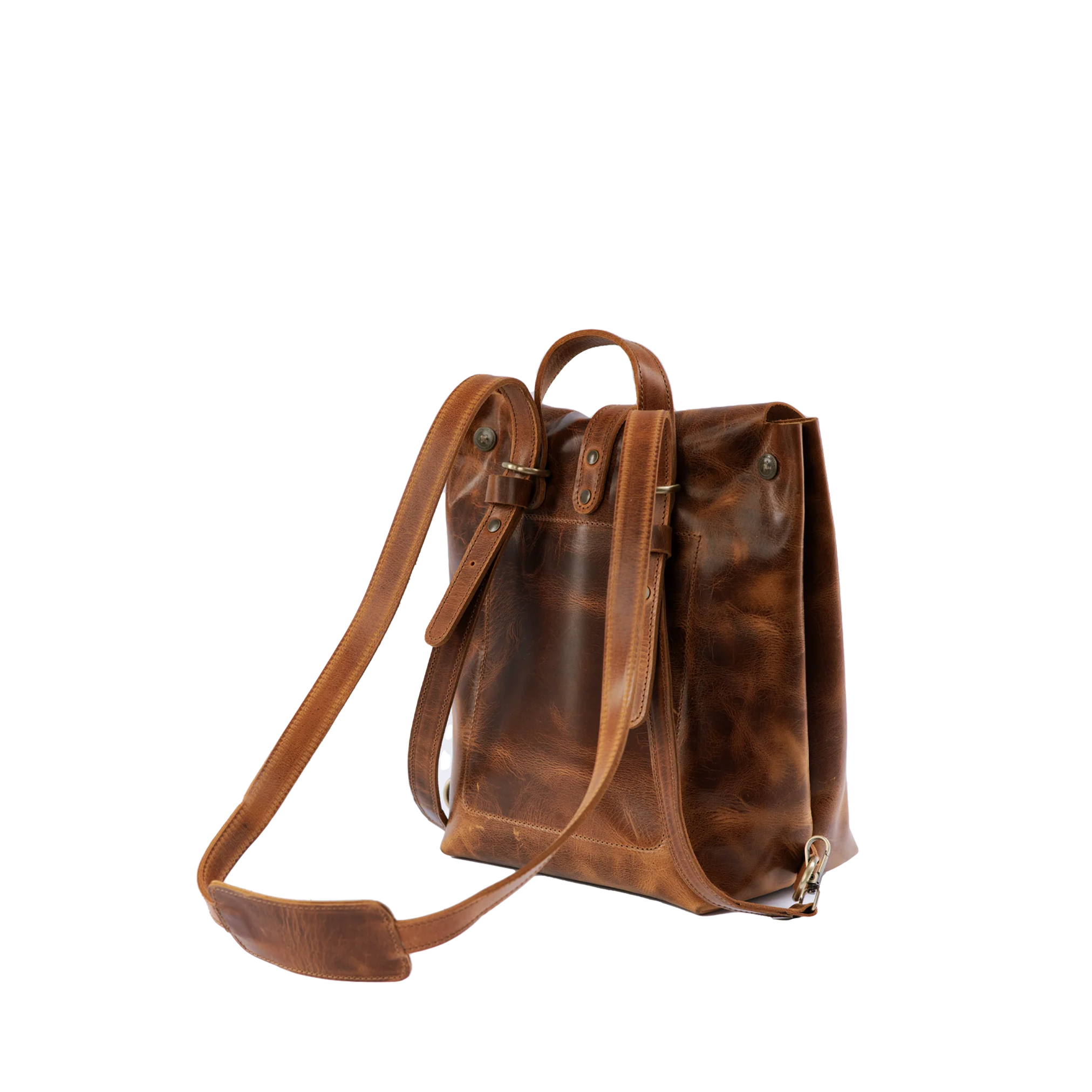 The "Paros" Convertible Handcrafted Leather Adventure Backpack