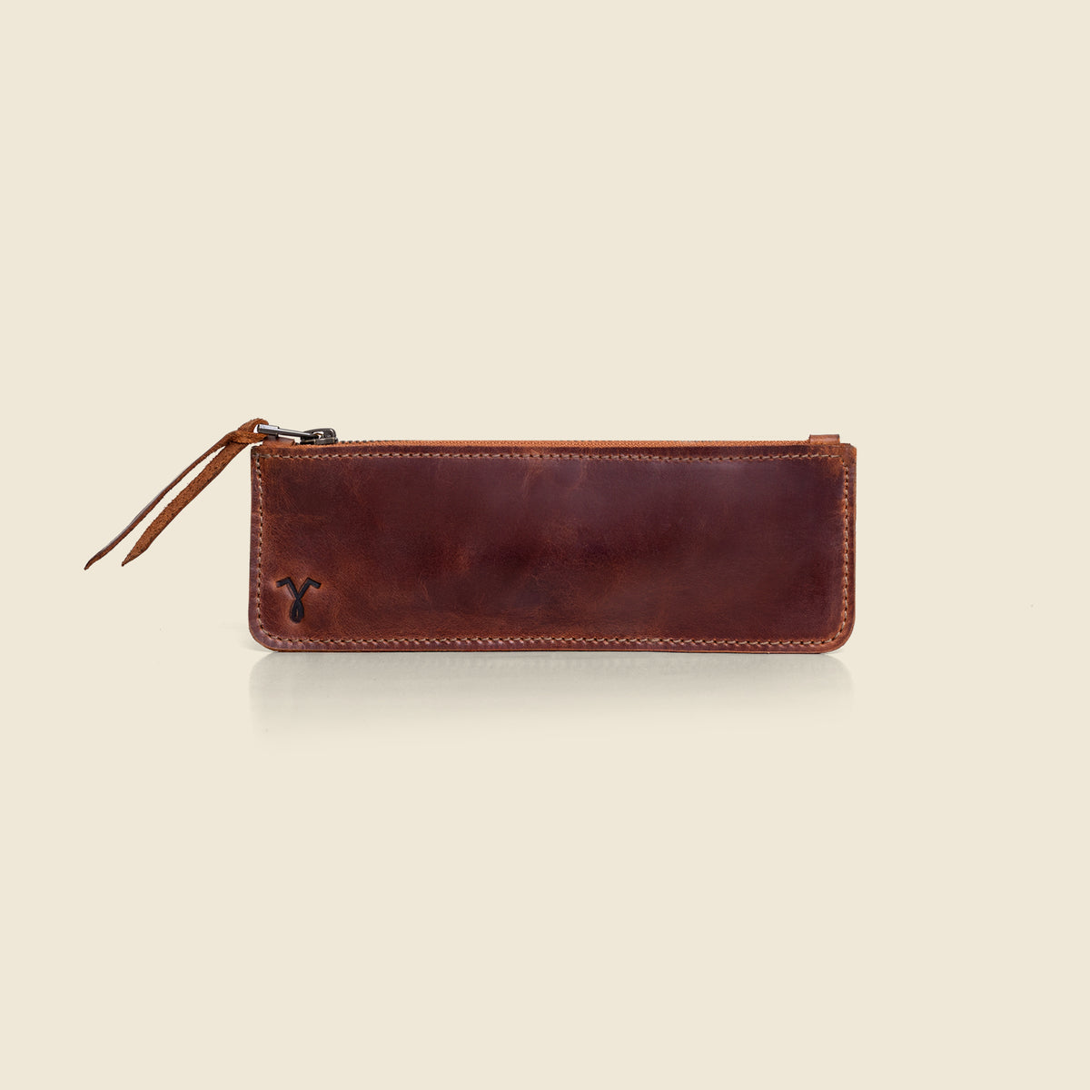 Handcrafted Vintage Leather Pencil Case