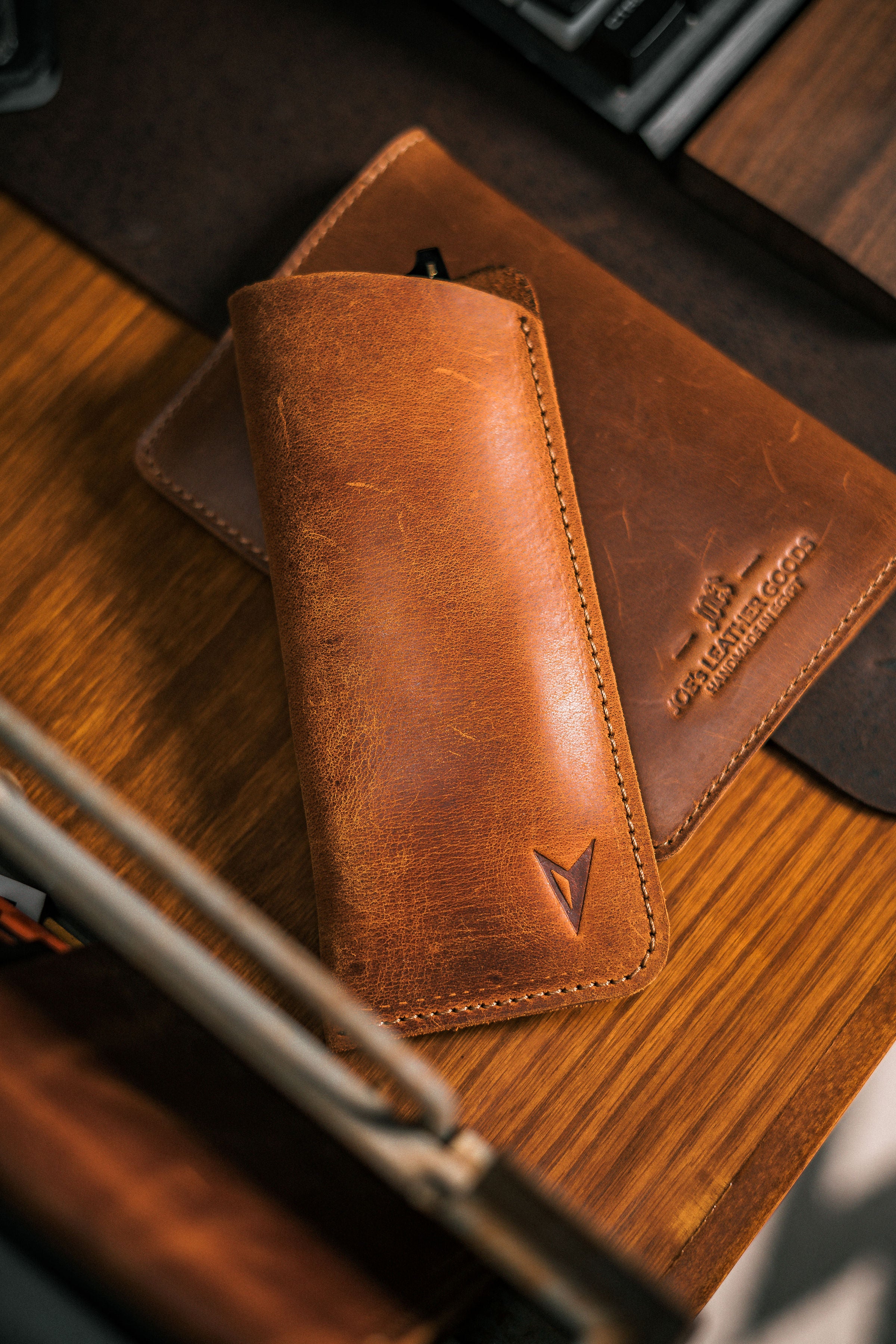 Handcrafted Leather Shades Cover - EDC Essentials