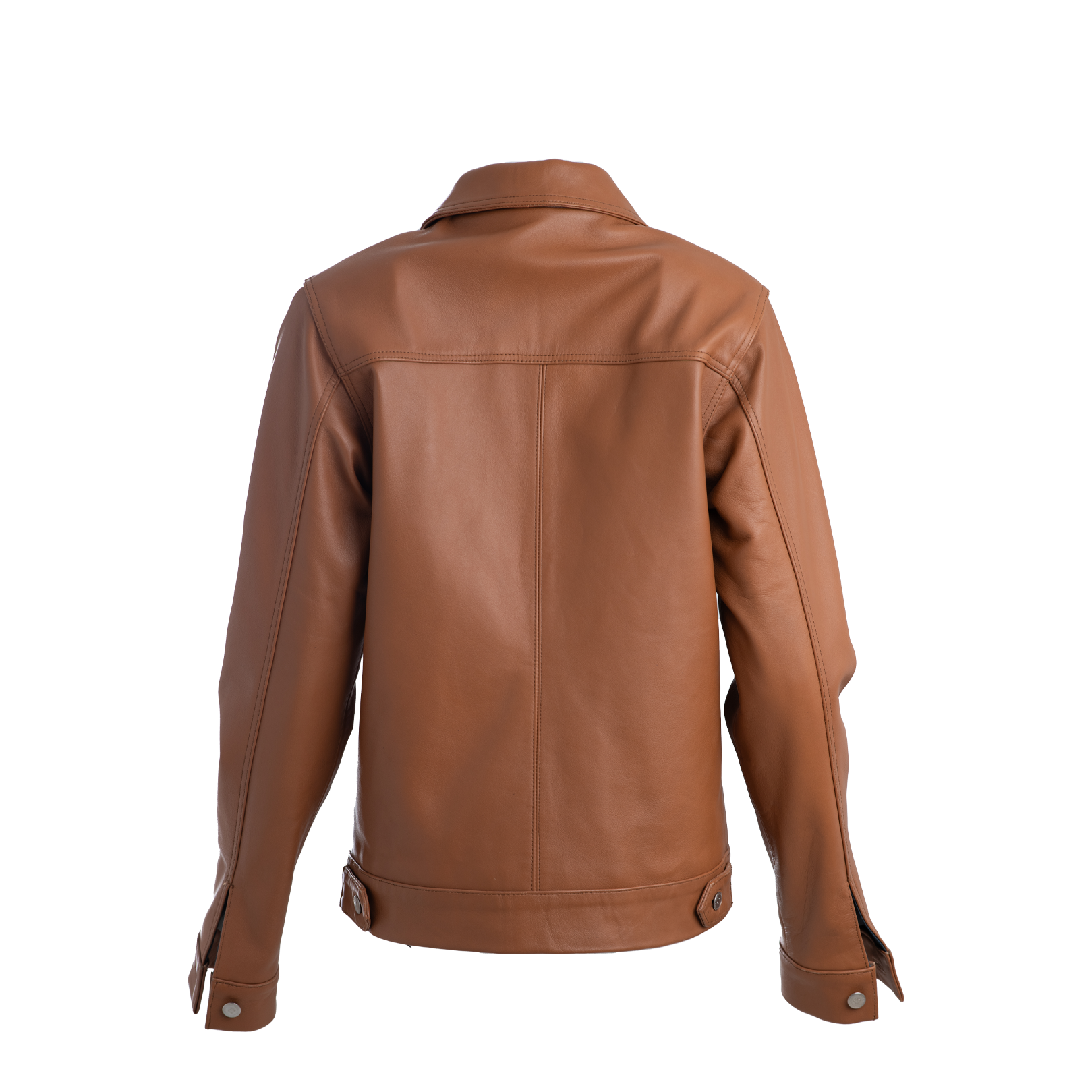 Light Brown Nappa Denim Cut Size 48