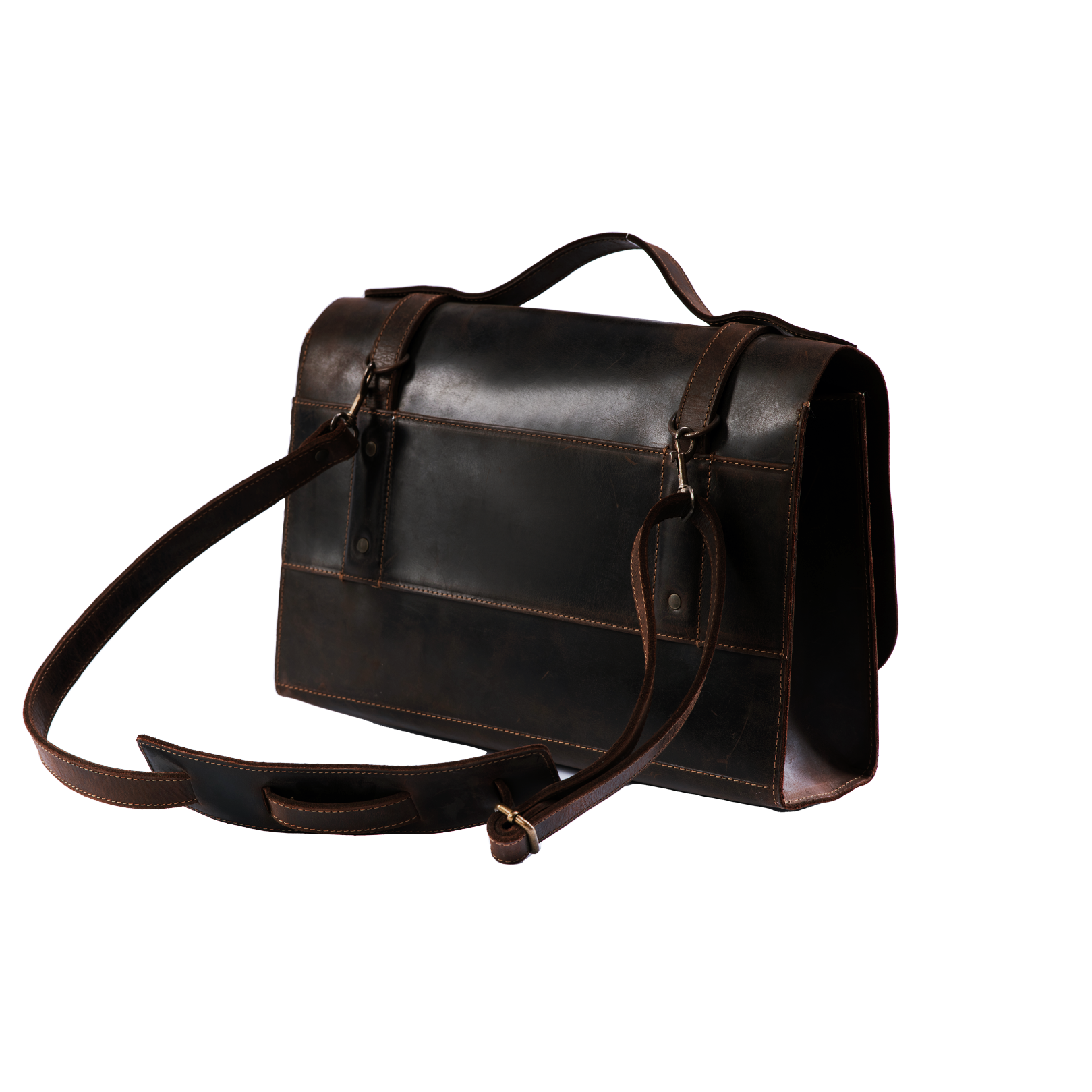 The "Vancouver" Handcrafted Leather Vintage Laptop Messenger Bag