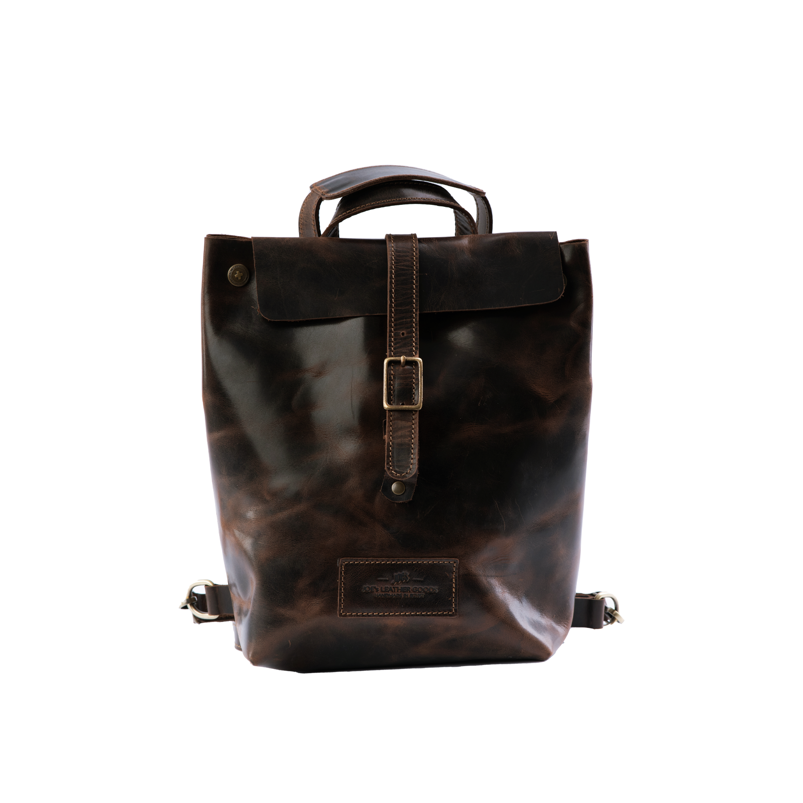 The "Paros" Convertible Handcrafted Leather Adventure Backpack