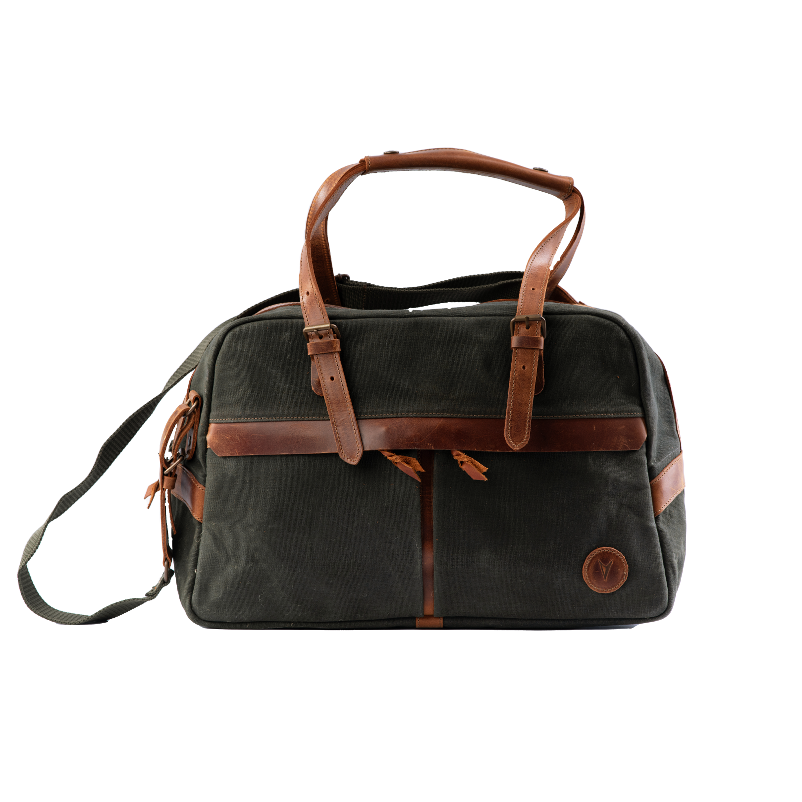 Waxed-Canvas Leather "Business Duffle" Bag Vintage Handcrafted