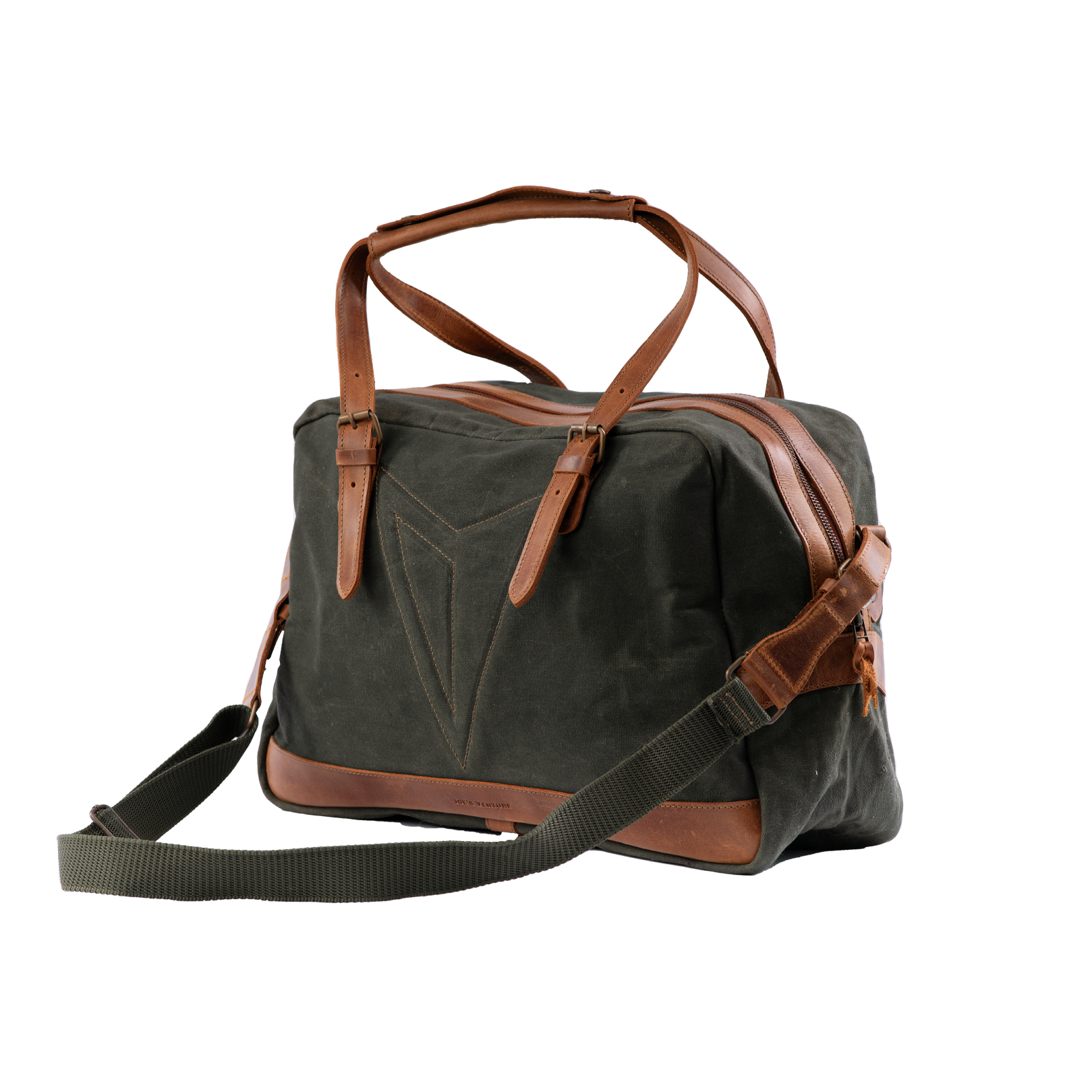 Waxed-Canvas Leather "Business Duffle" Bag Vintage Handcrafted