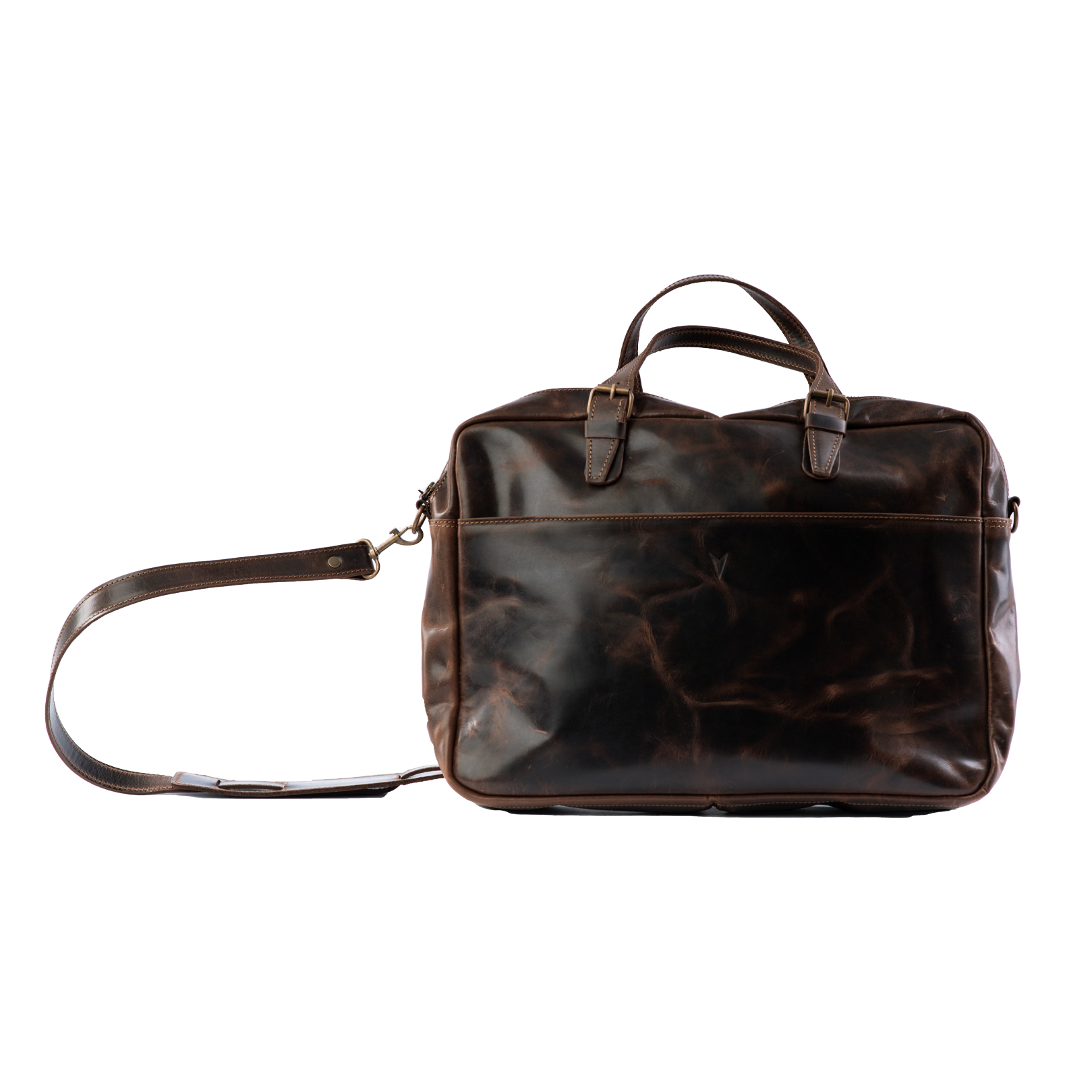 Vintage Full-Grain Leather Laptop Bag