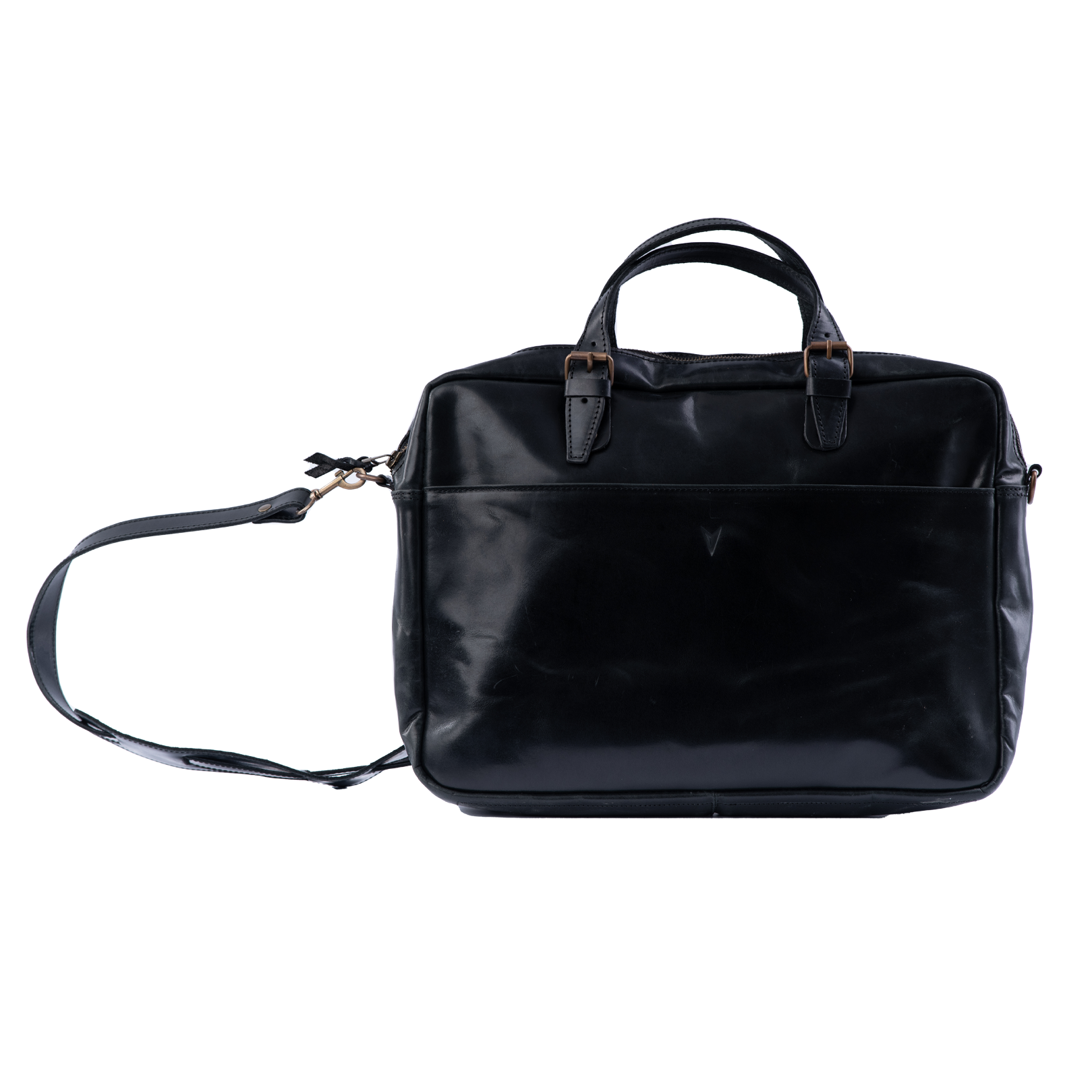 Vintage Full-Grain Leather Laptop Bag