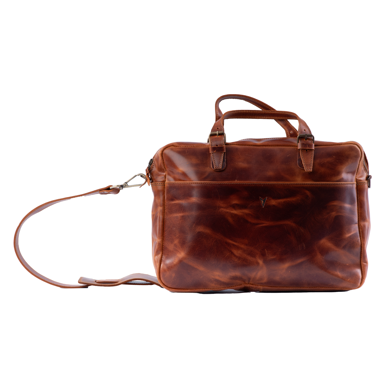 Vintage Full-Grain Leather Laptop Bag