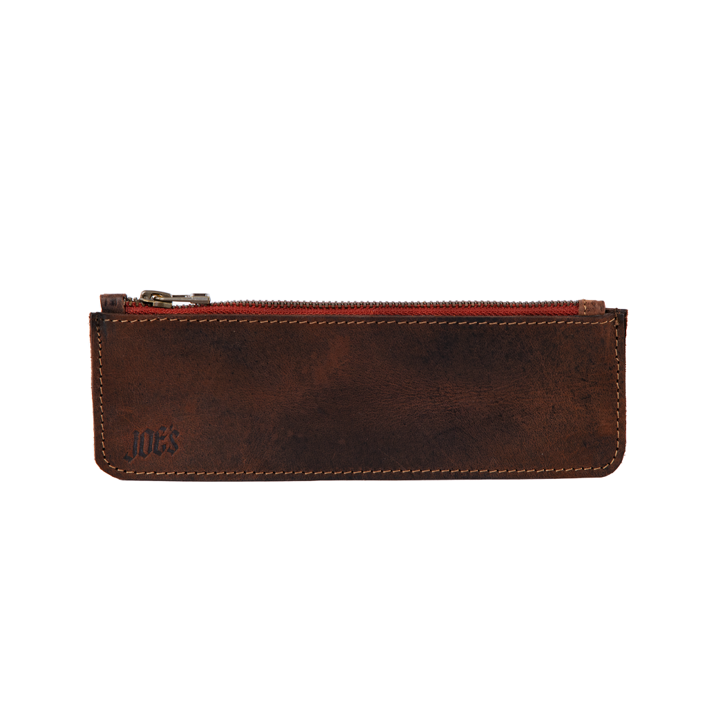 Handcrafted Vintage Leather Pencil Case