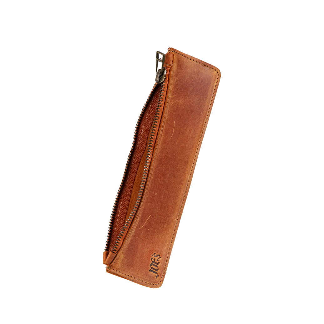 Handcrafted Vintage Leather Pencil Case