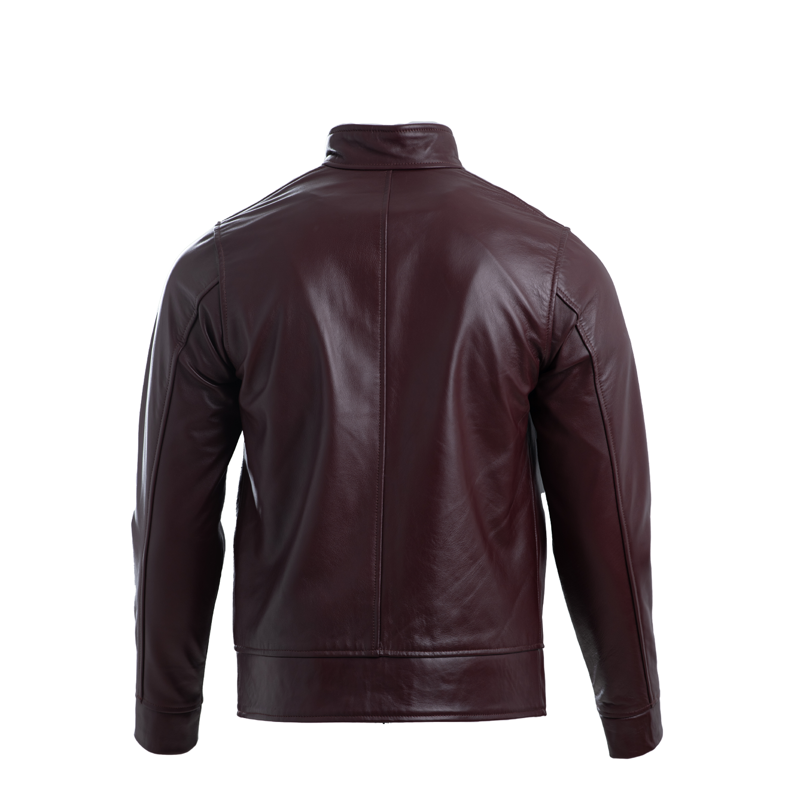 Burgundy Nappa Suit Like Jacket