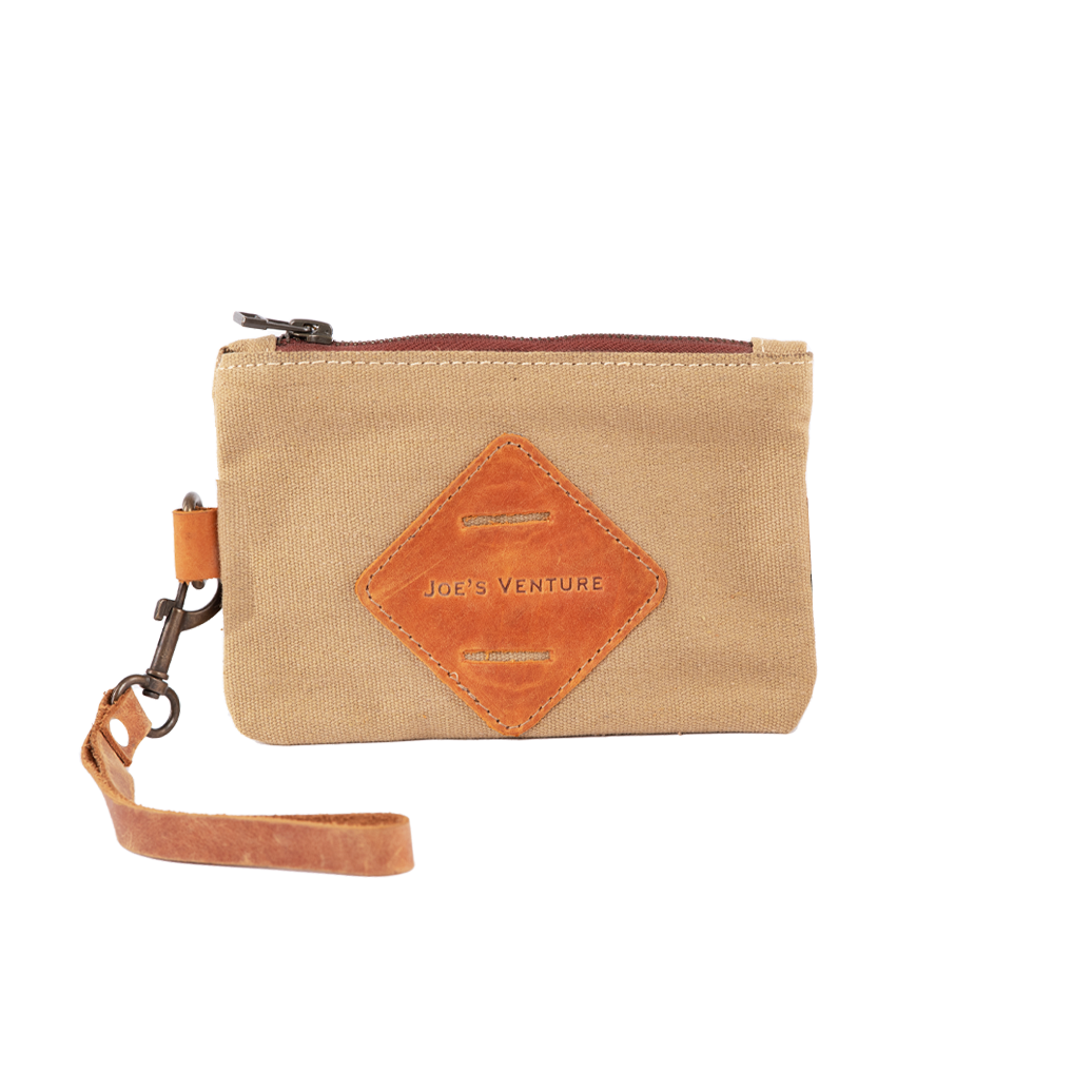 Vintage Handcrafted Waxed-Canvas EDC Pouch