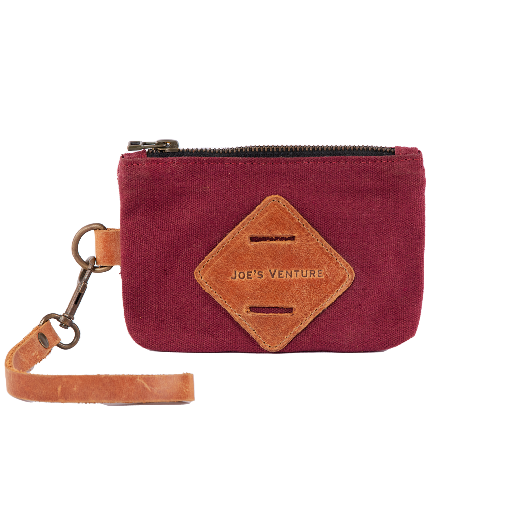 Vintage Handcrafted Waxed-Canvas EDC Pouch