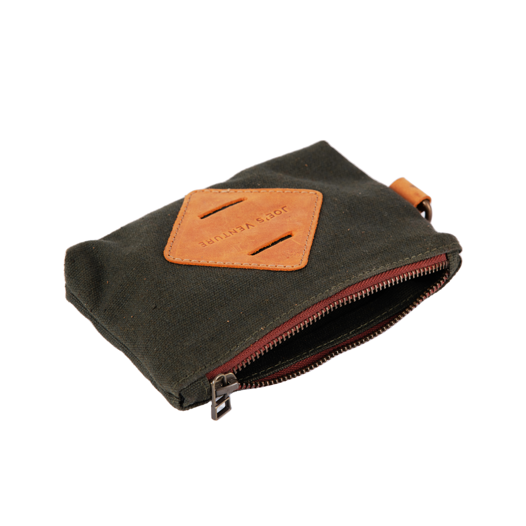 Vintage Handcrafted Waxed-Canvas EDC Pouch