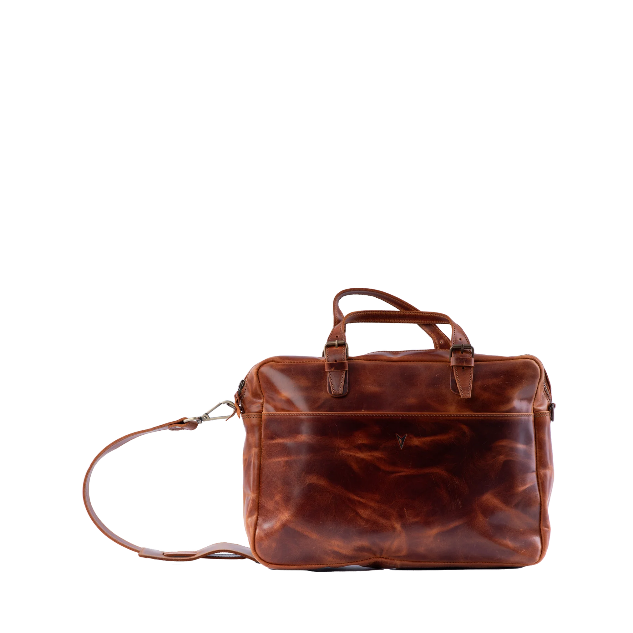 Vintage Full-Grain Leather Laptop Bag