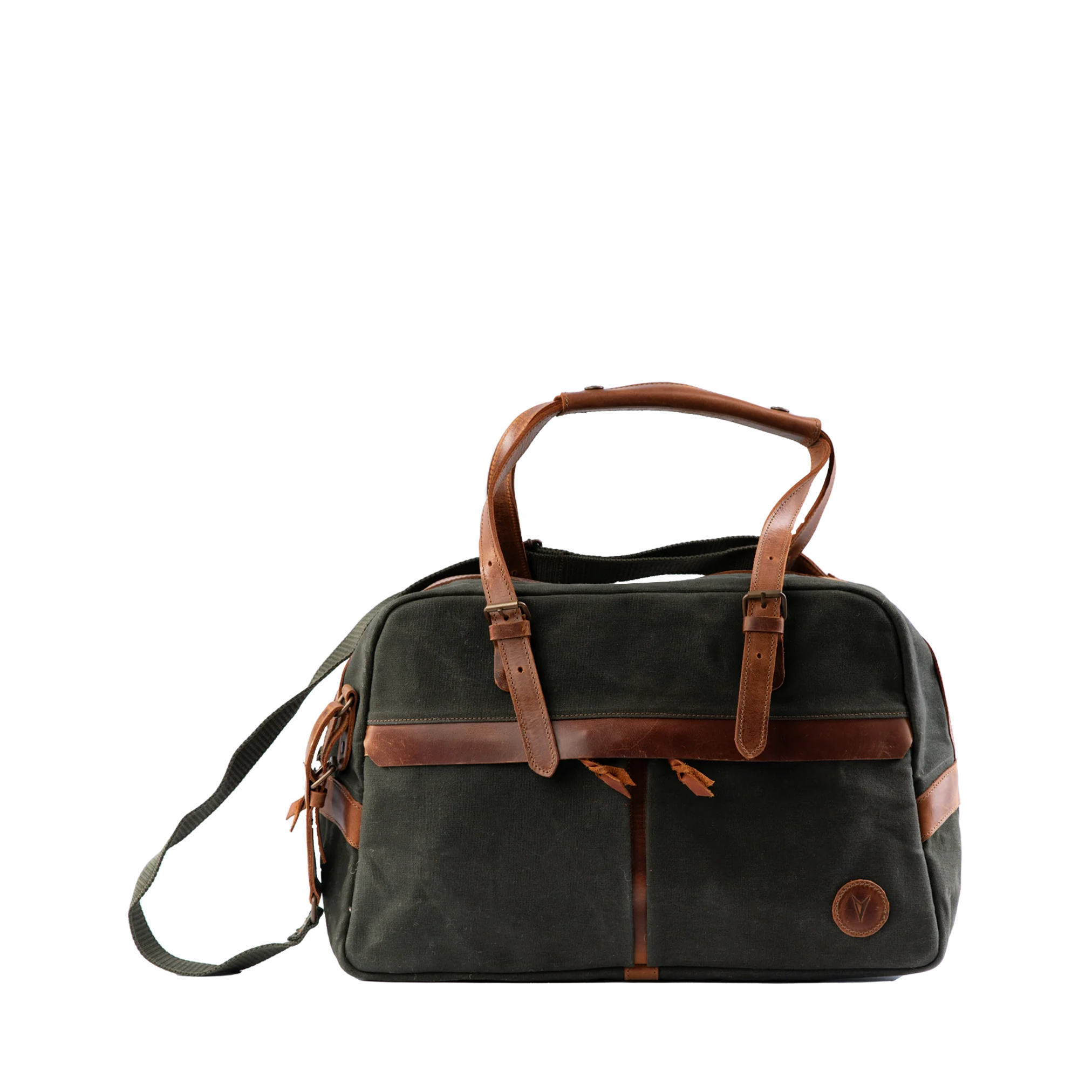 Waxed-Canvas Leather "Business Duffle" Bag Vintage Handcrafted