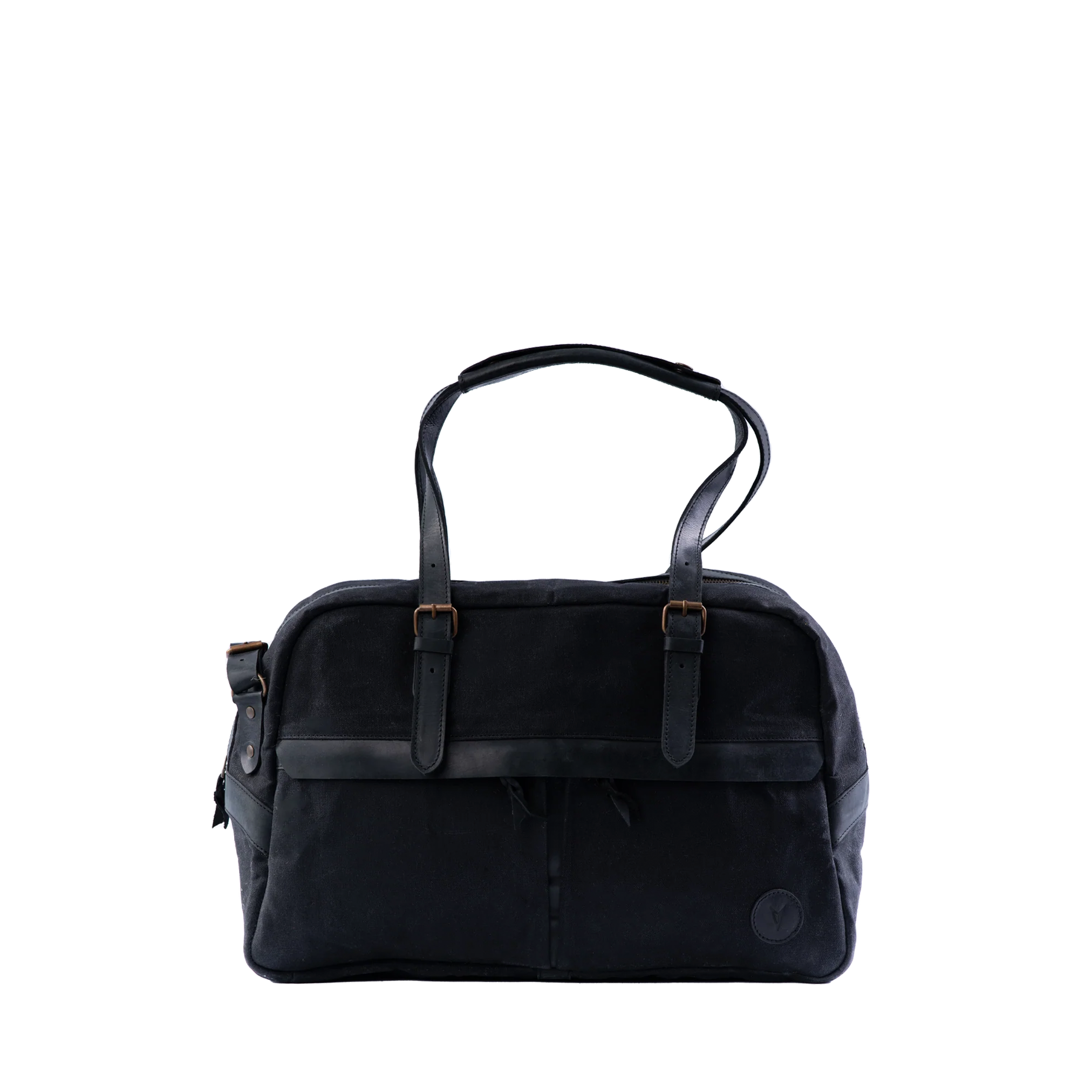 Waxed-Canvas Leather "Business Duffle" Bag Vintage Handcrafted