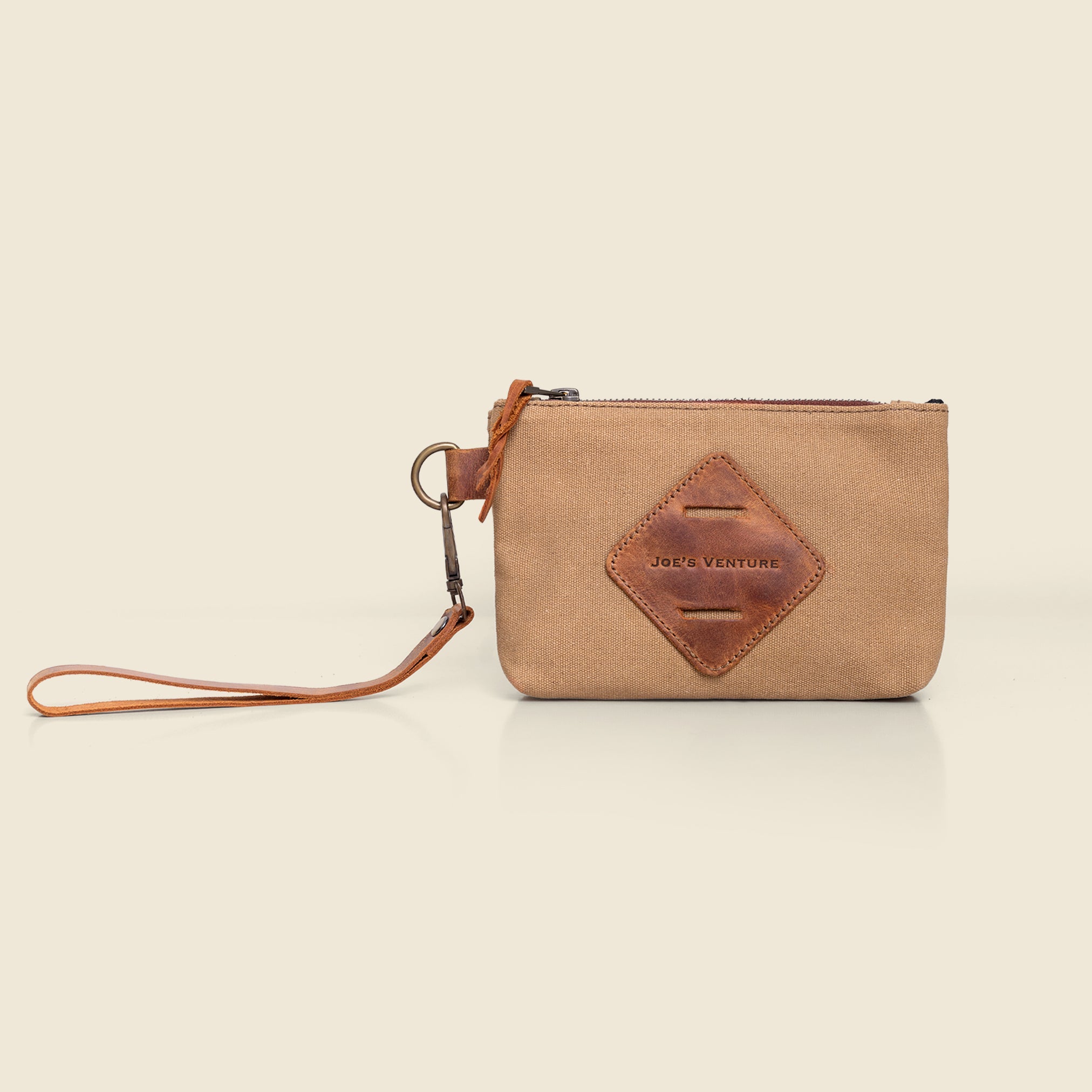 Vintage Handcrafted Waxed-Canvas EDC Pouch