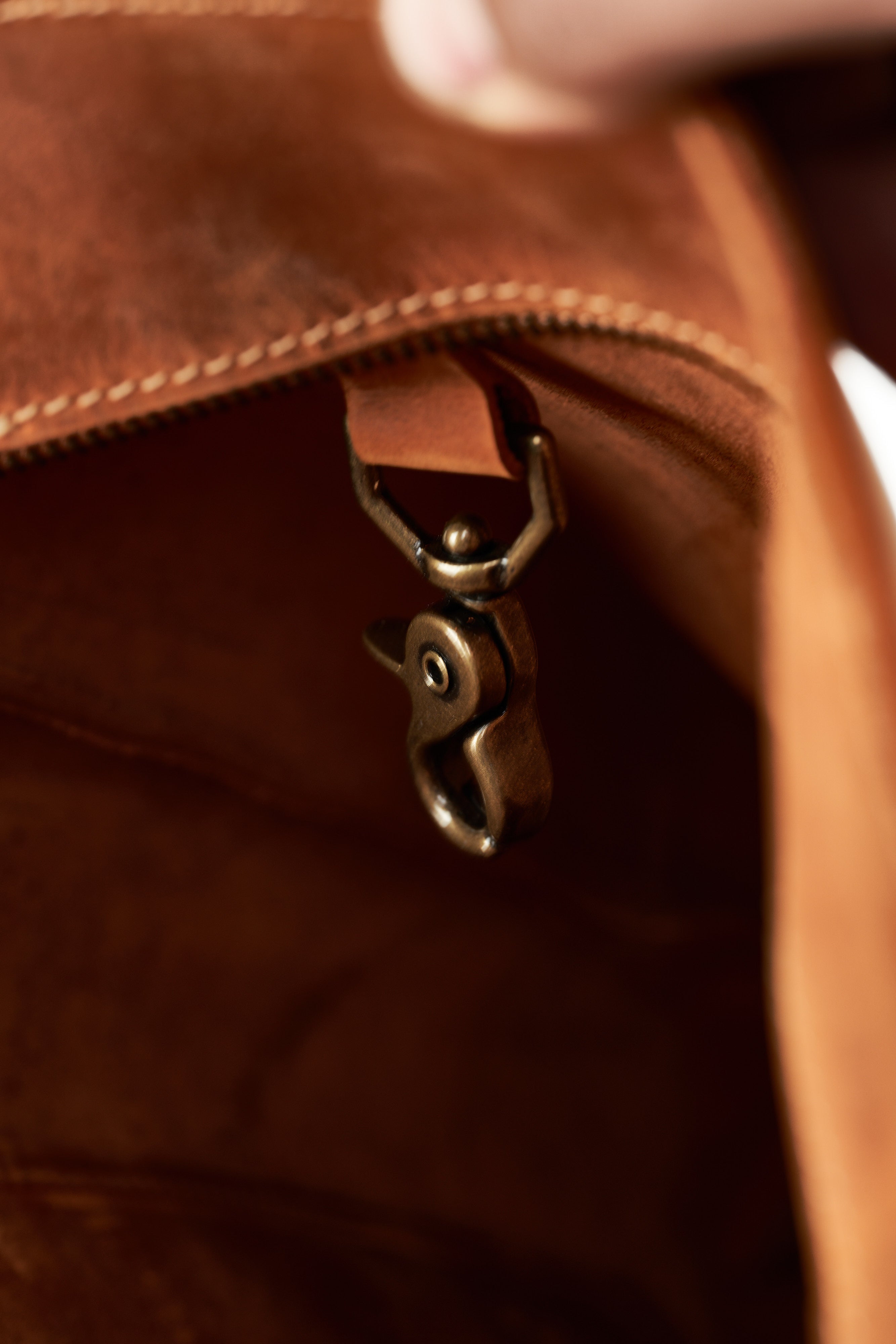 The "Giza" Leather Handcrafted Tote Bag