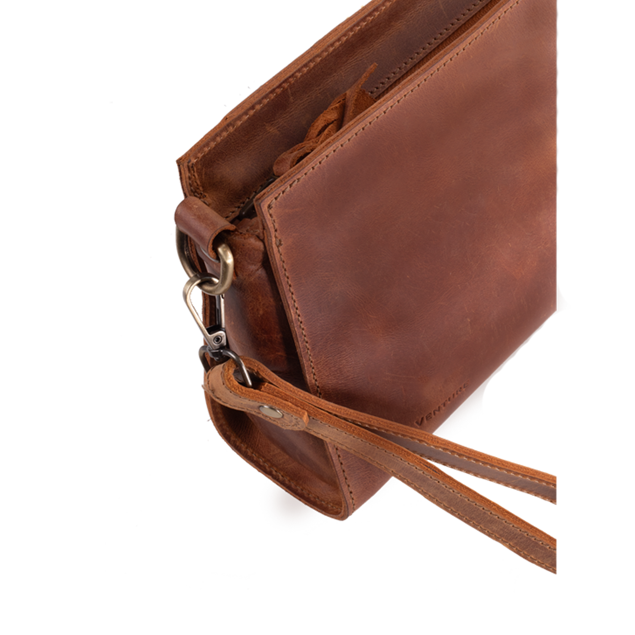 The "Cécilia" handcrafted leather clutch