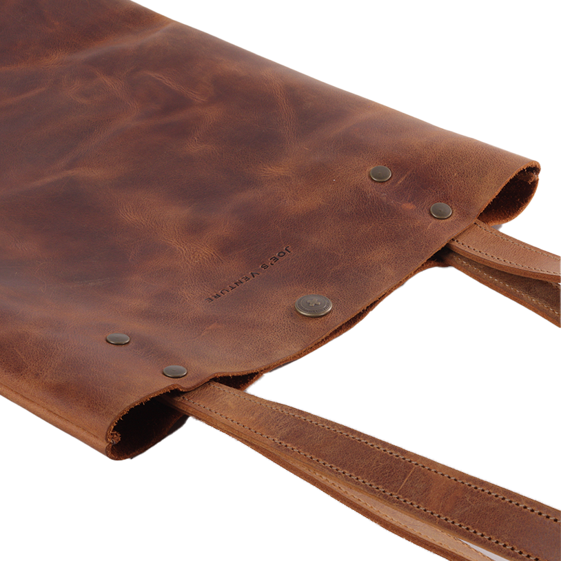 The "Cuba" handcrafted leather tote bag