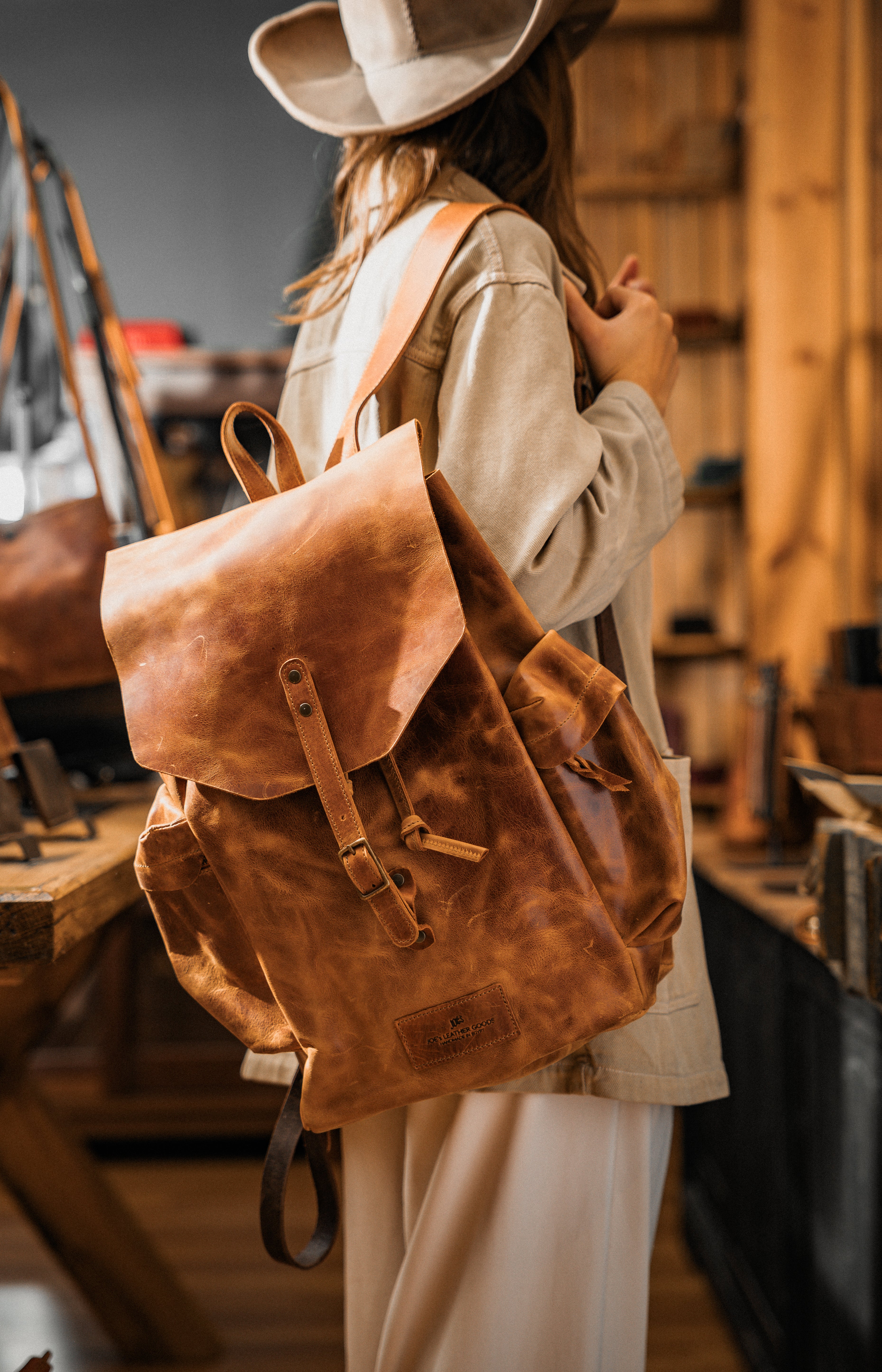 "The Pyrenees" Handcrafted Leather Adventure Laptop Backpack