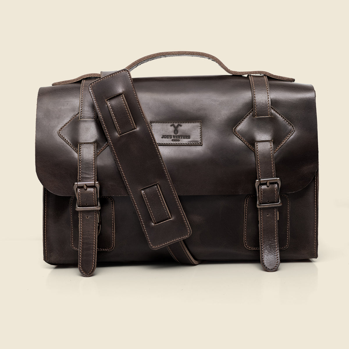 The "Vancouver" Handcrafted Leather Vintage Laptop Messenger Bag