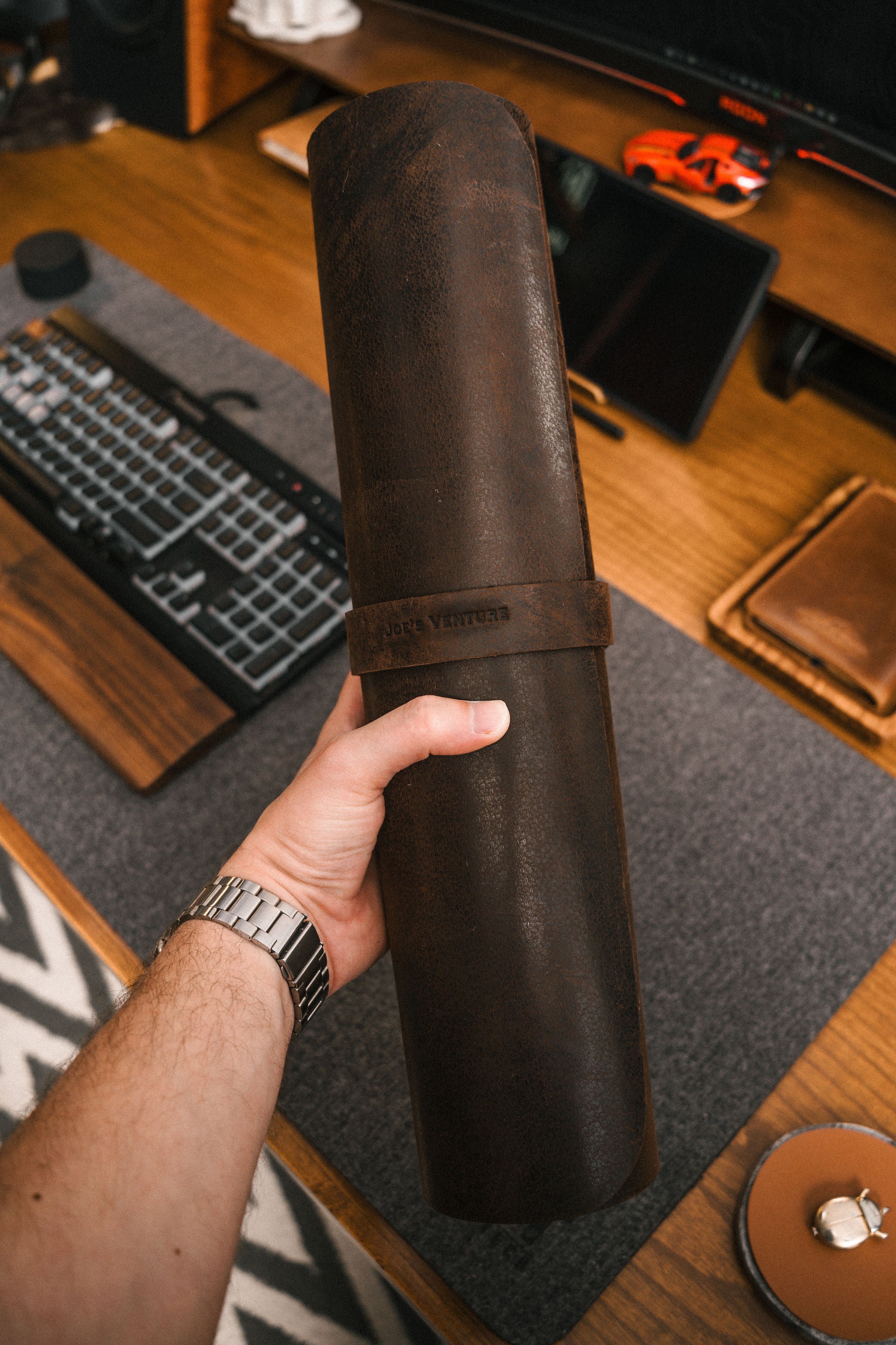 Full Grain Vintage Leather Desk Mat