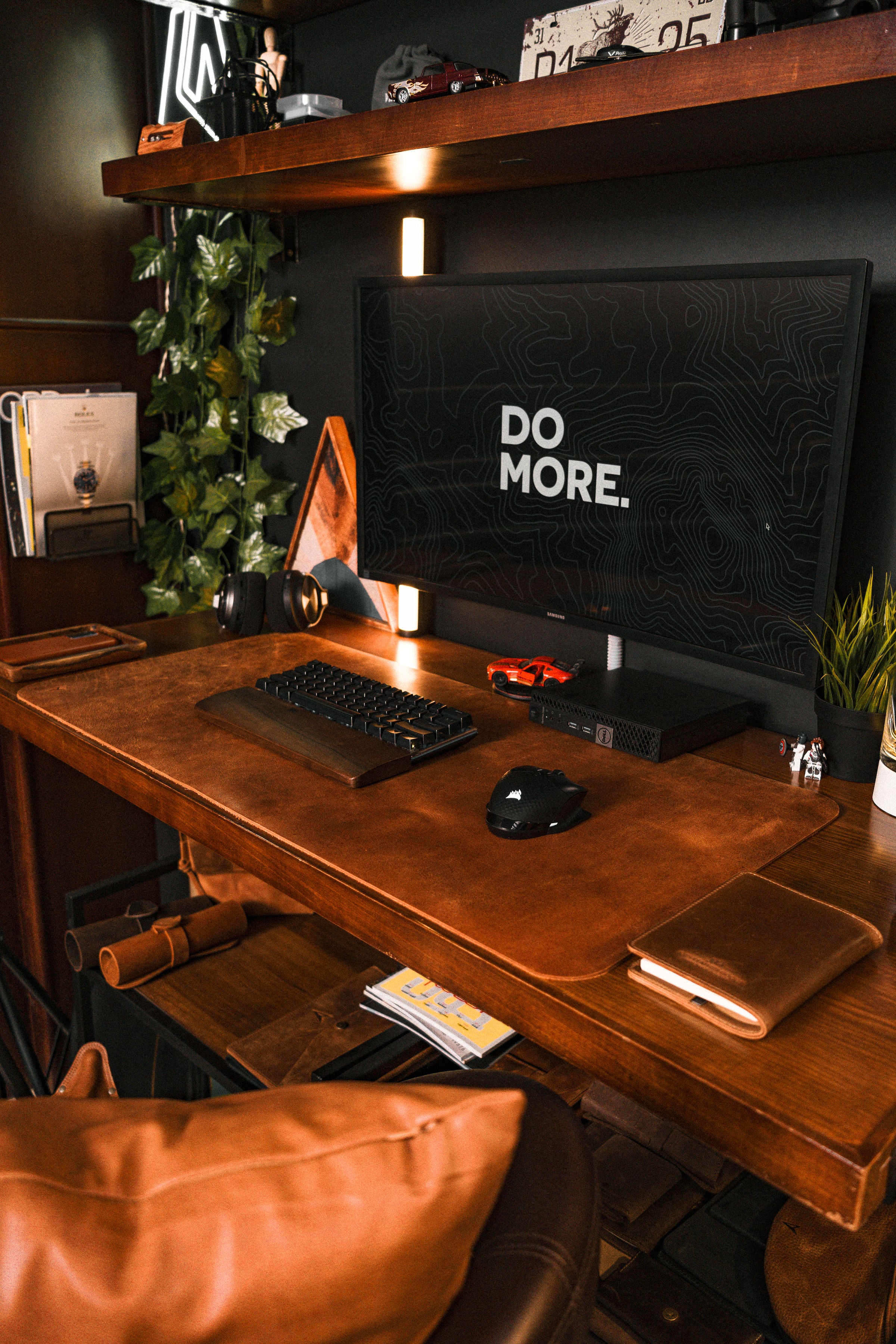 Full Grain Vintage Leather Desk Mat