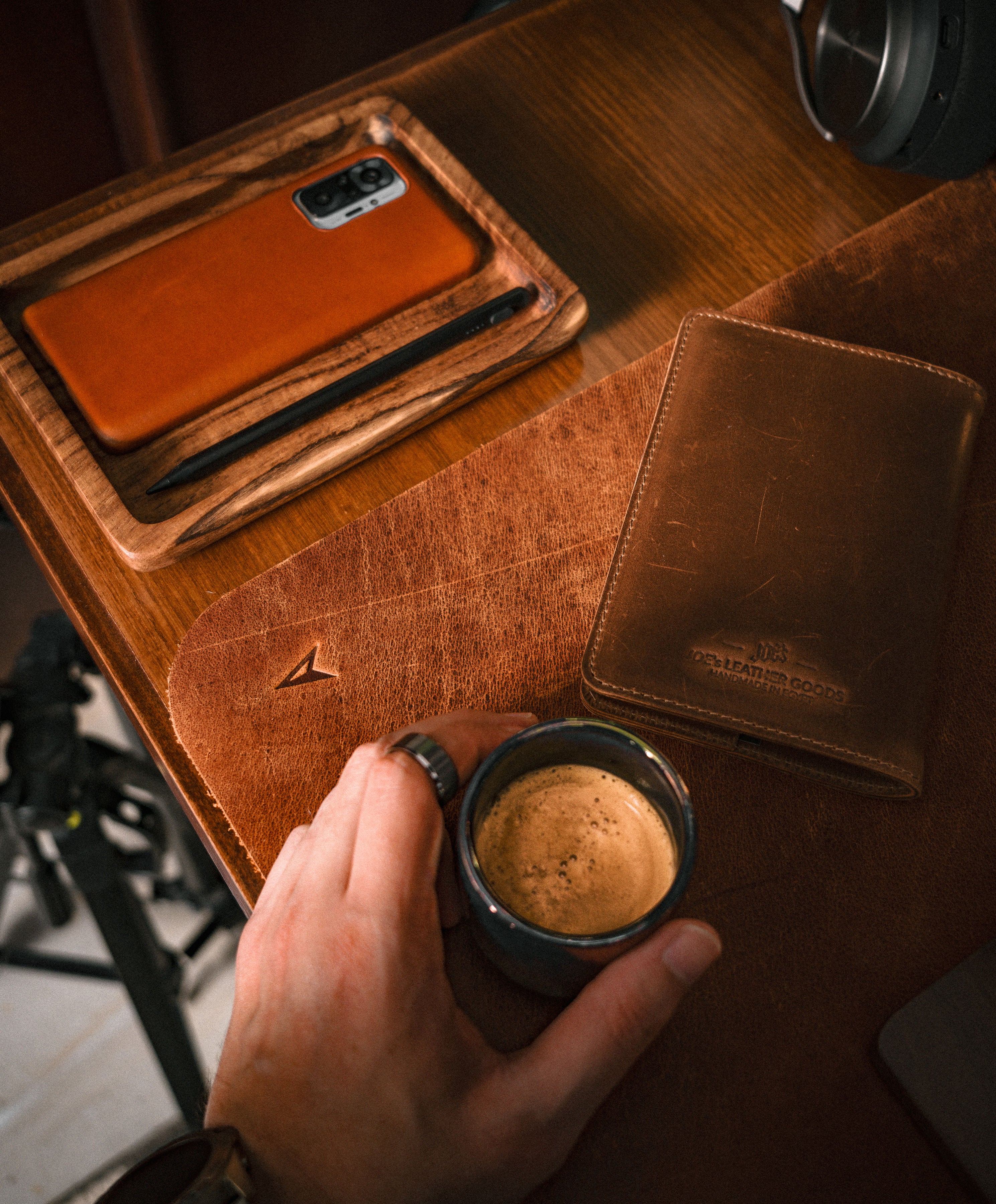 Full Grain Vintage Leather Desk Mat