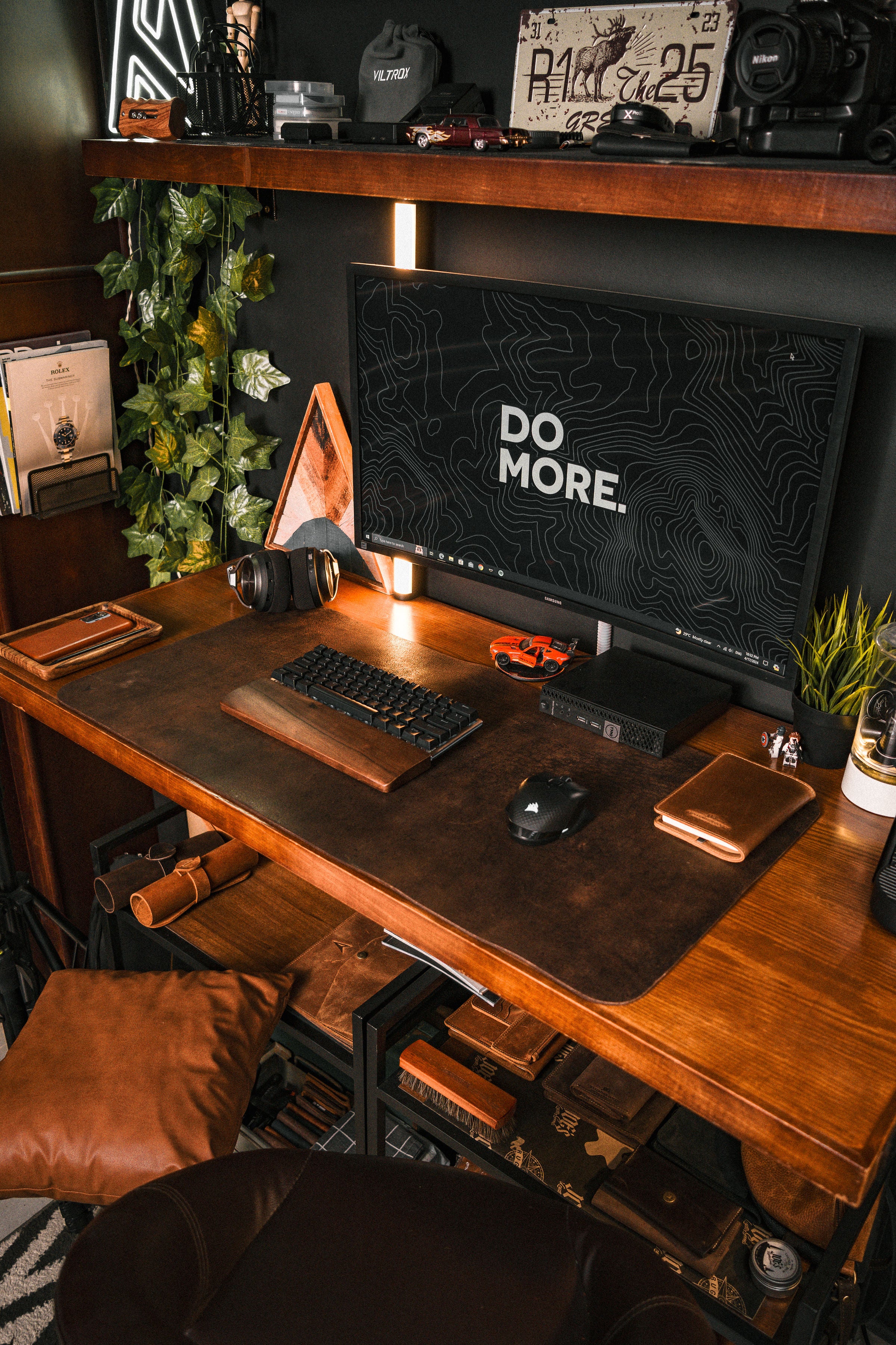 Full Grain Vintage Leather Desk Mat