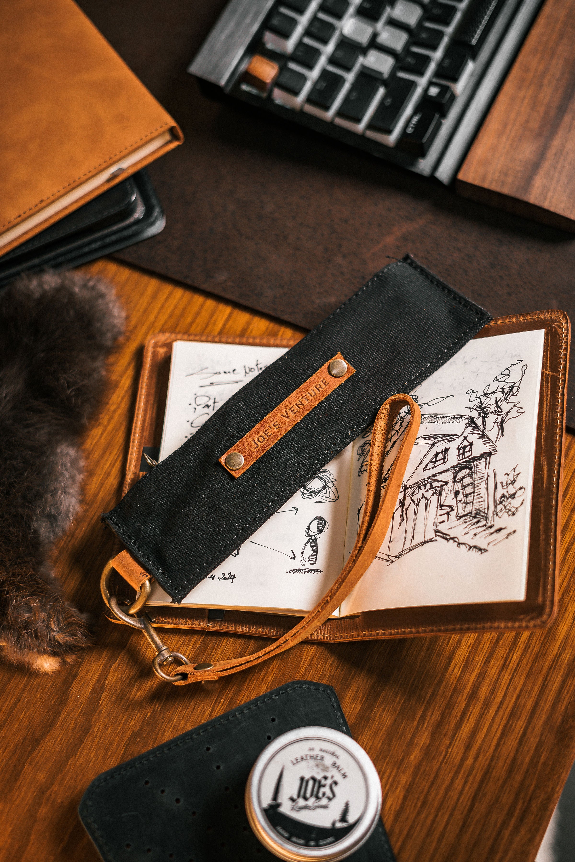 Waxed-Canvas Pencil Case Vintage Handcrafted EDC