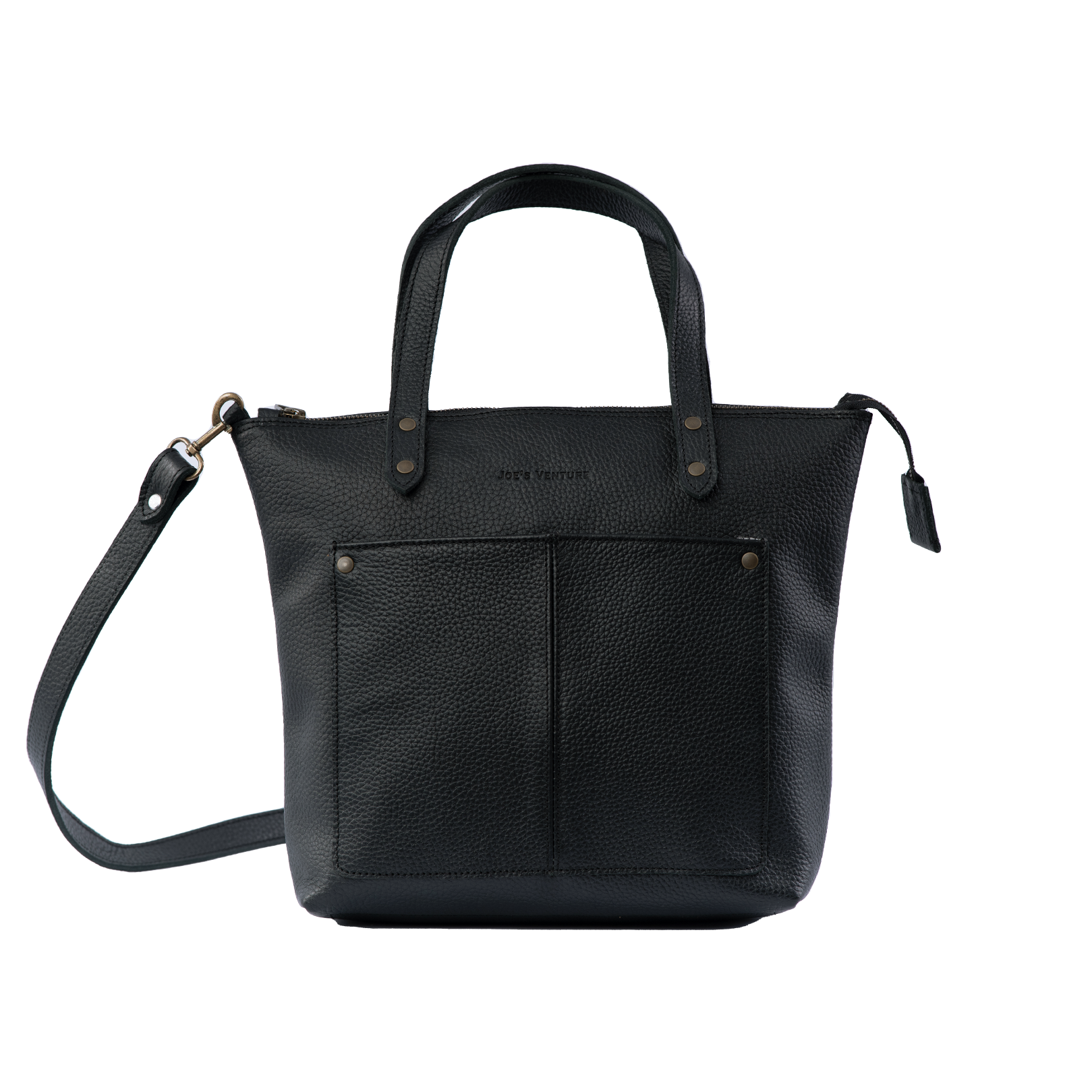 Nomad Pebbled Leather Tote Bag with Shoulder Strap