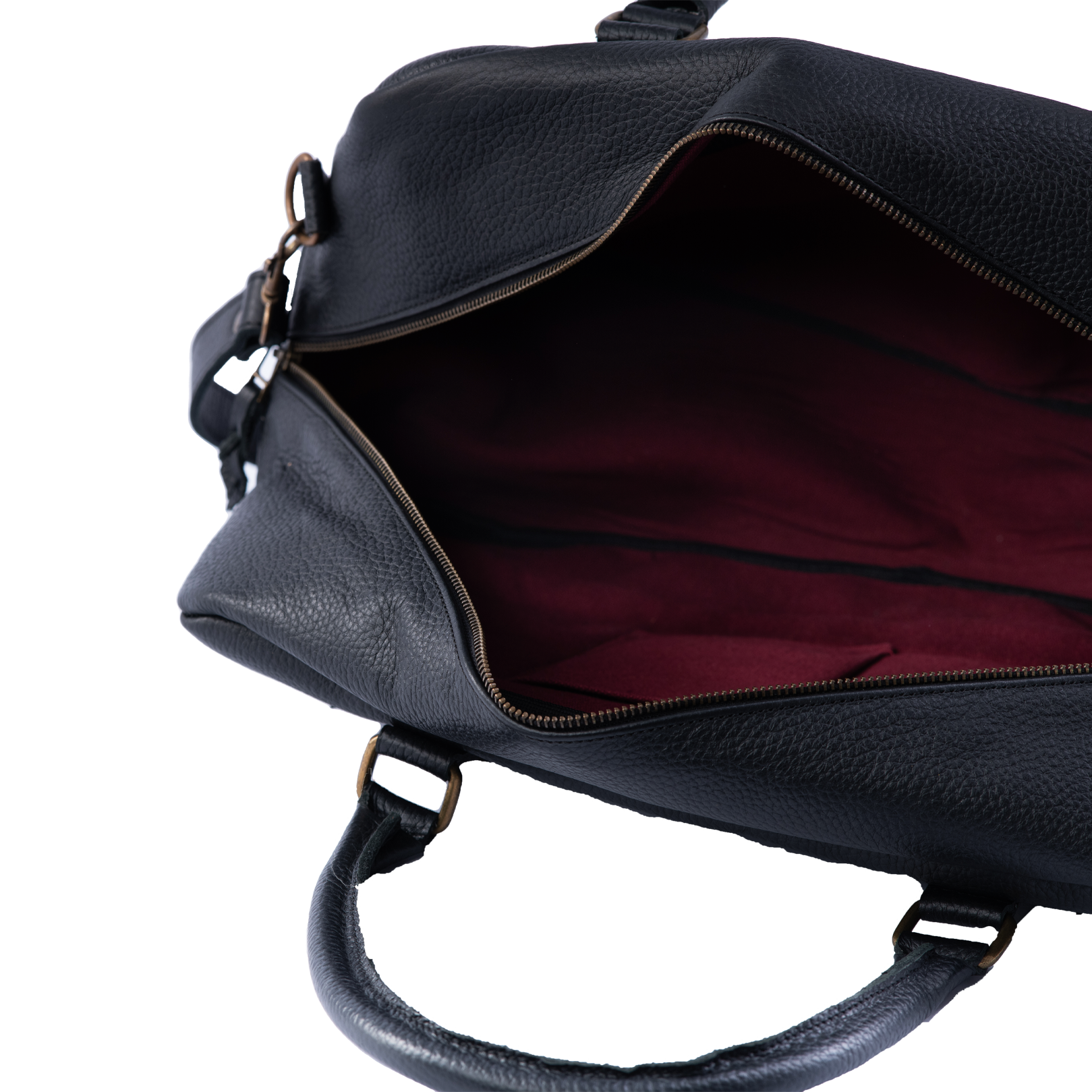 Eclipse Pebbled Leather Business Duffle Carry-On