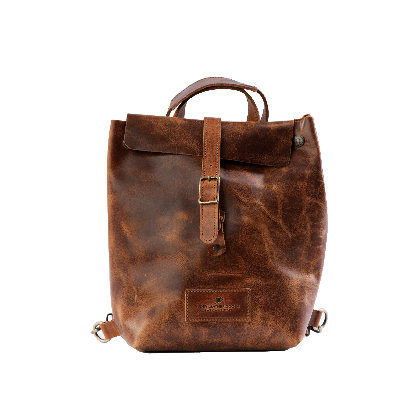 The "Paros" Convertible Handcrafted Leather Adventure Backpack