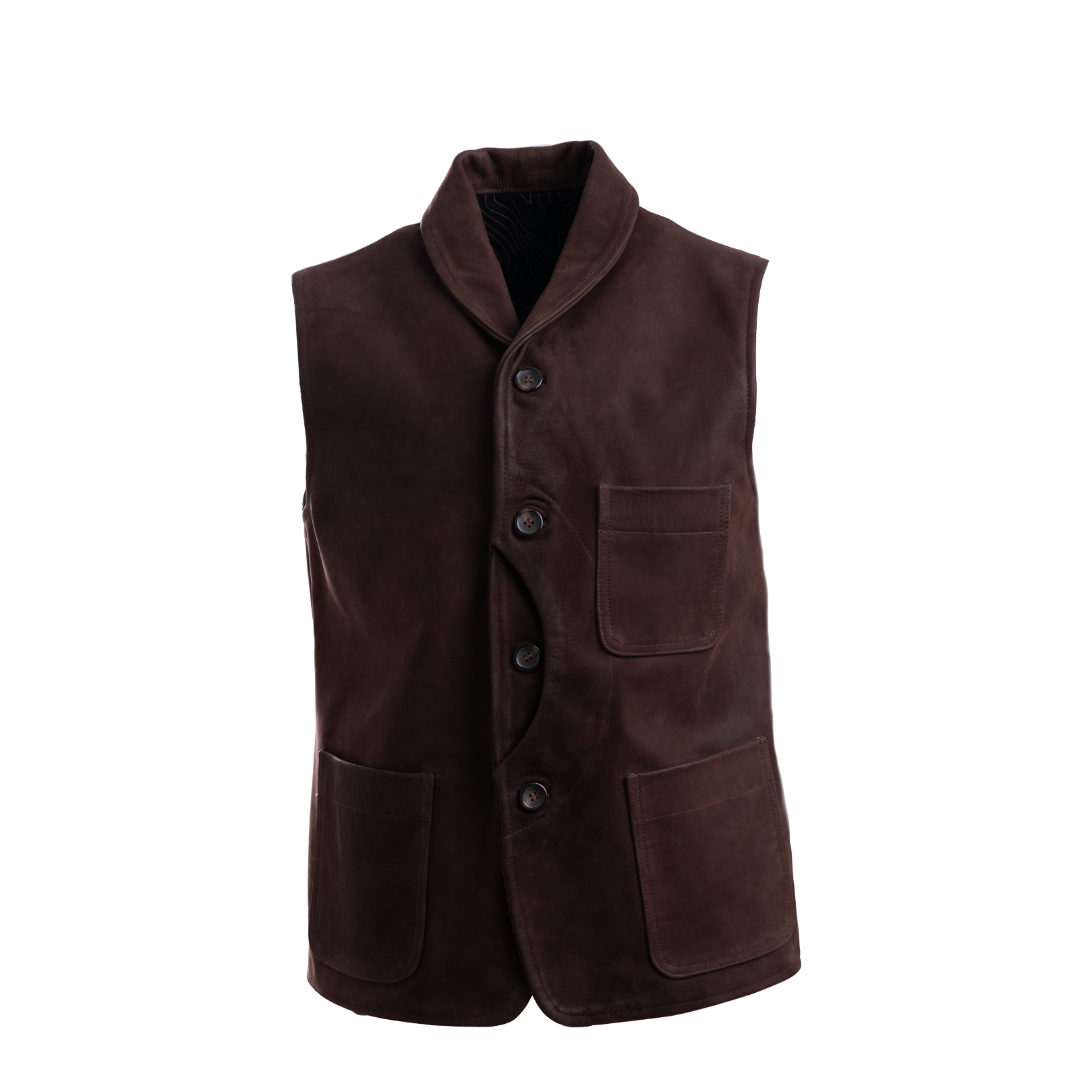 Brown Suede Equestrian vest