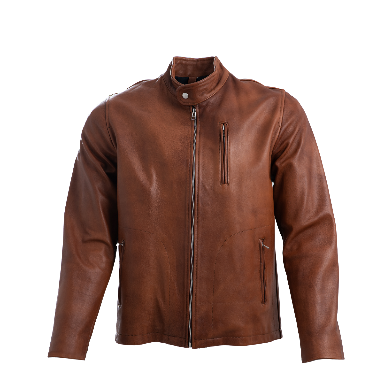 Buck Brown Lamb Nappa Cafe Racer Size 54