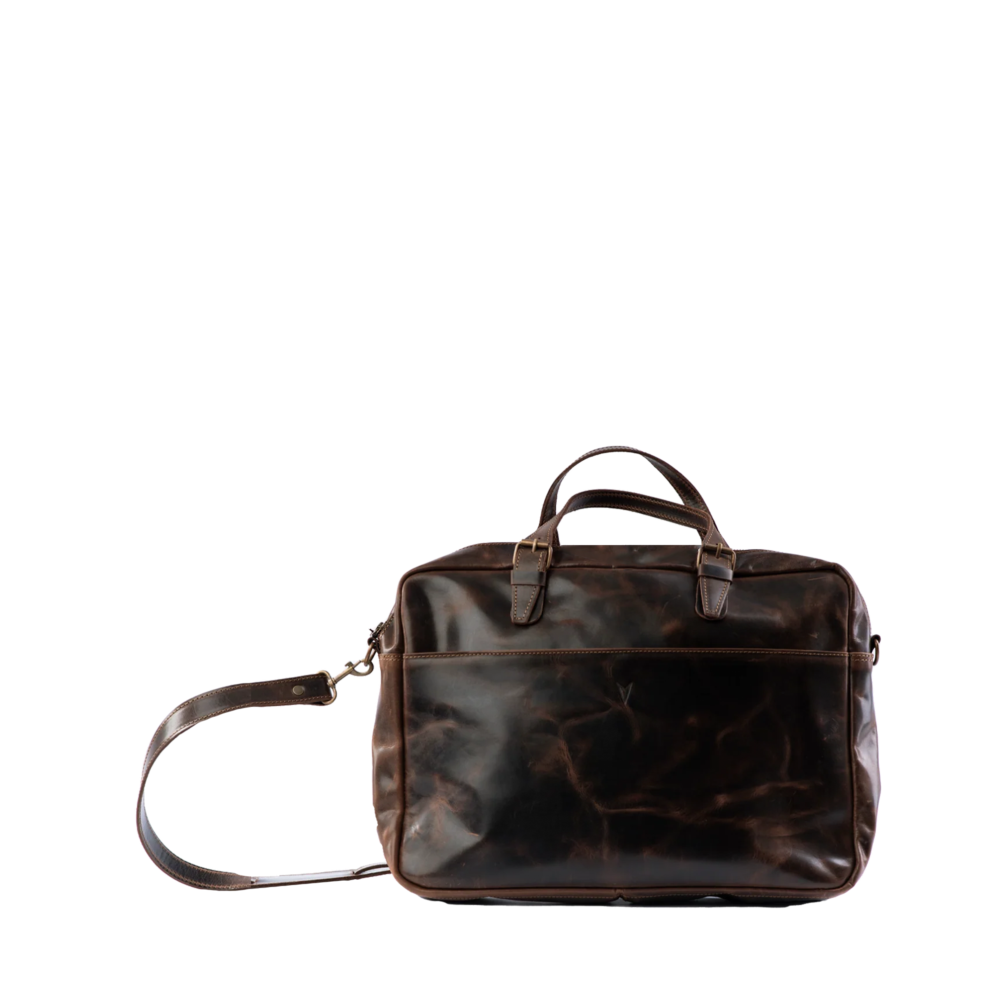 Vintage Full-Grain Leather Laptop Bag