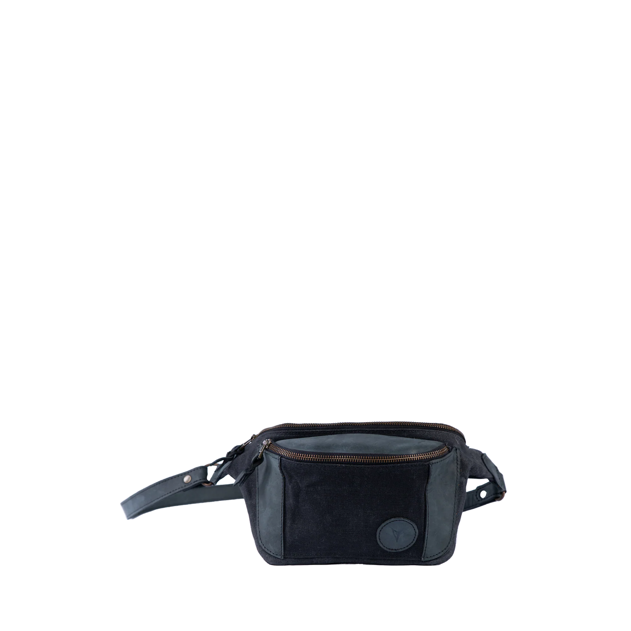 Vintage Handcrafted Waxed-Canvas Leather EDC Fanny Pack