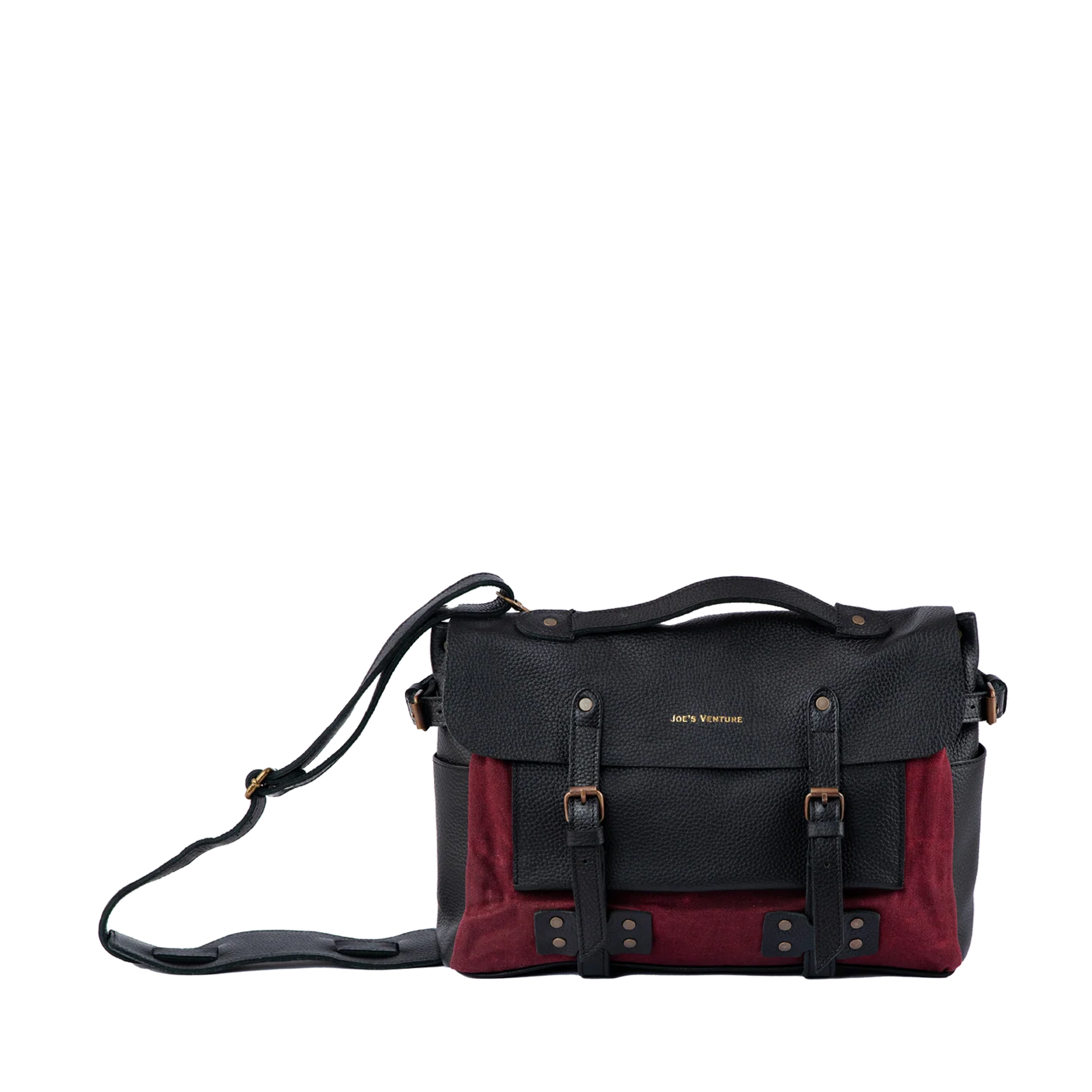 Vintage Handcrafted Waxed-Canvas Leather Messenger Bag